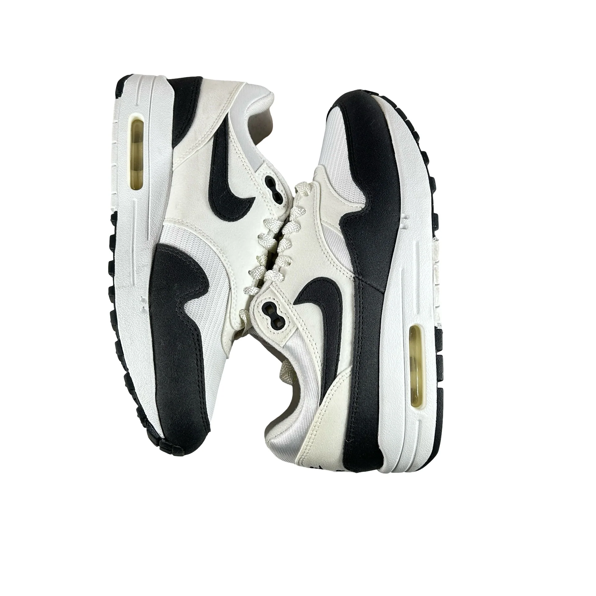 DZ2628 102 Nike Air Max 1 White Black Neutral Grey (Women's) [USED] - 7 W (Used) - Image 5