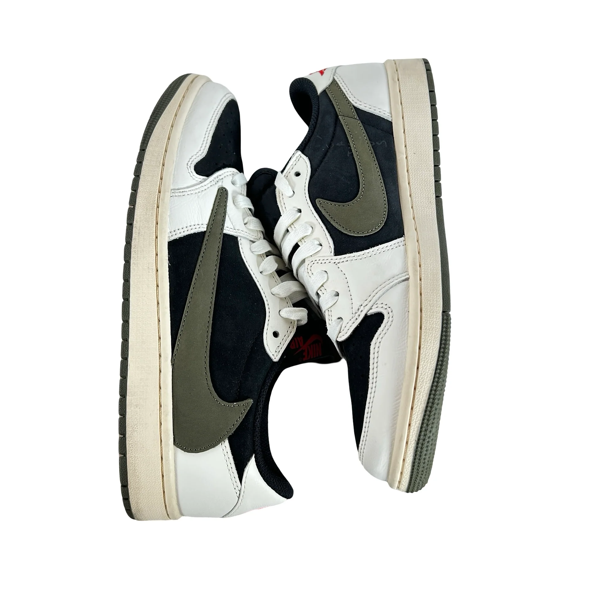 DZ4137 106 Jordan 1 Retro Low OG SP Travis Scott Olive (W) [USED] - 10.5 W (Used) (No Box) - Image 4