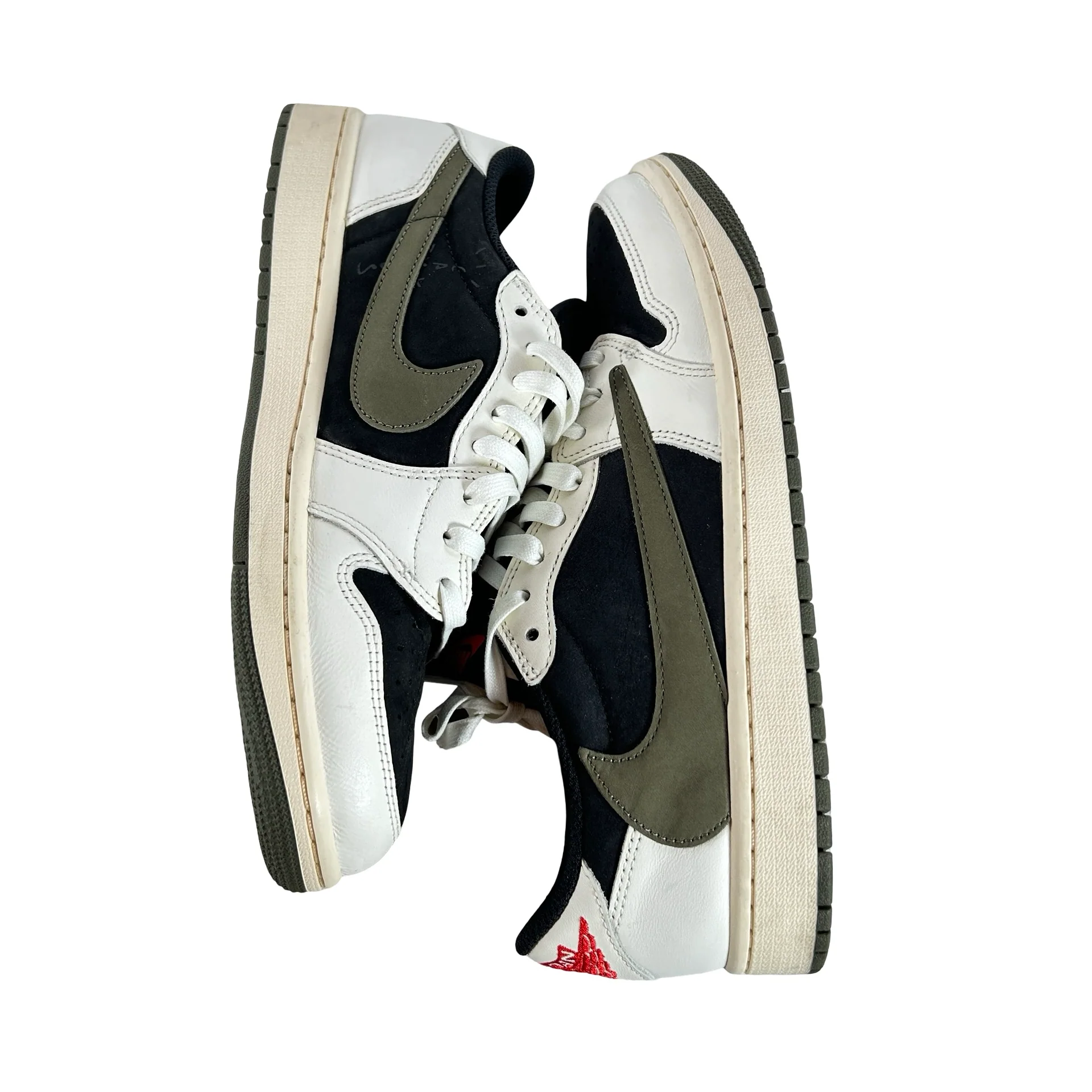DZ4137 106 Jordan 1 Retro Low OG SP Travis Scott Olive (W) [USED] - 10.5 W (Used) (No Box) - Image 5
