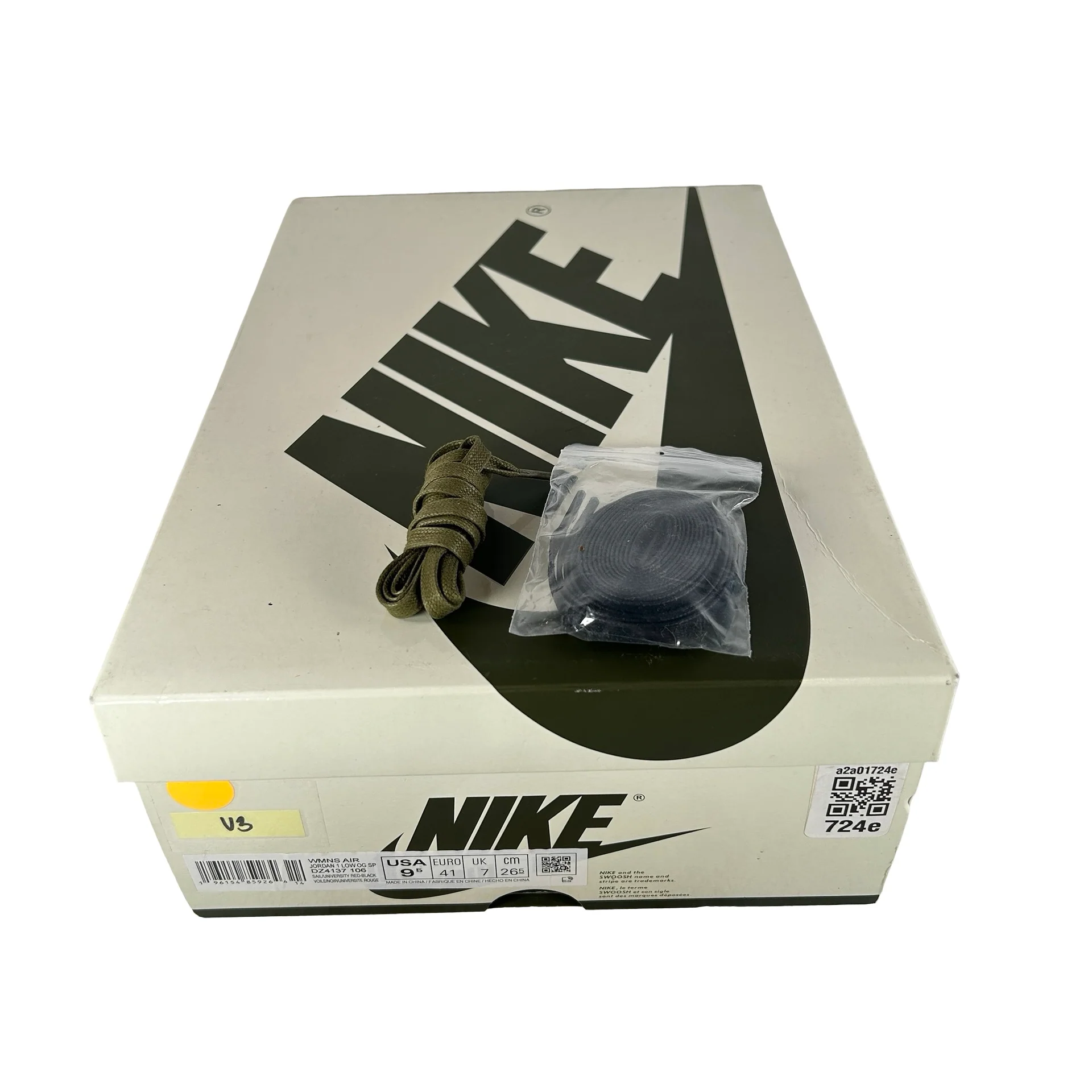 DZ4137 106 Jordan 1 Retro Low OG SP Travis Scott Olive (W) [USED] - 9.5 W (Used3) - Image 7