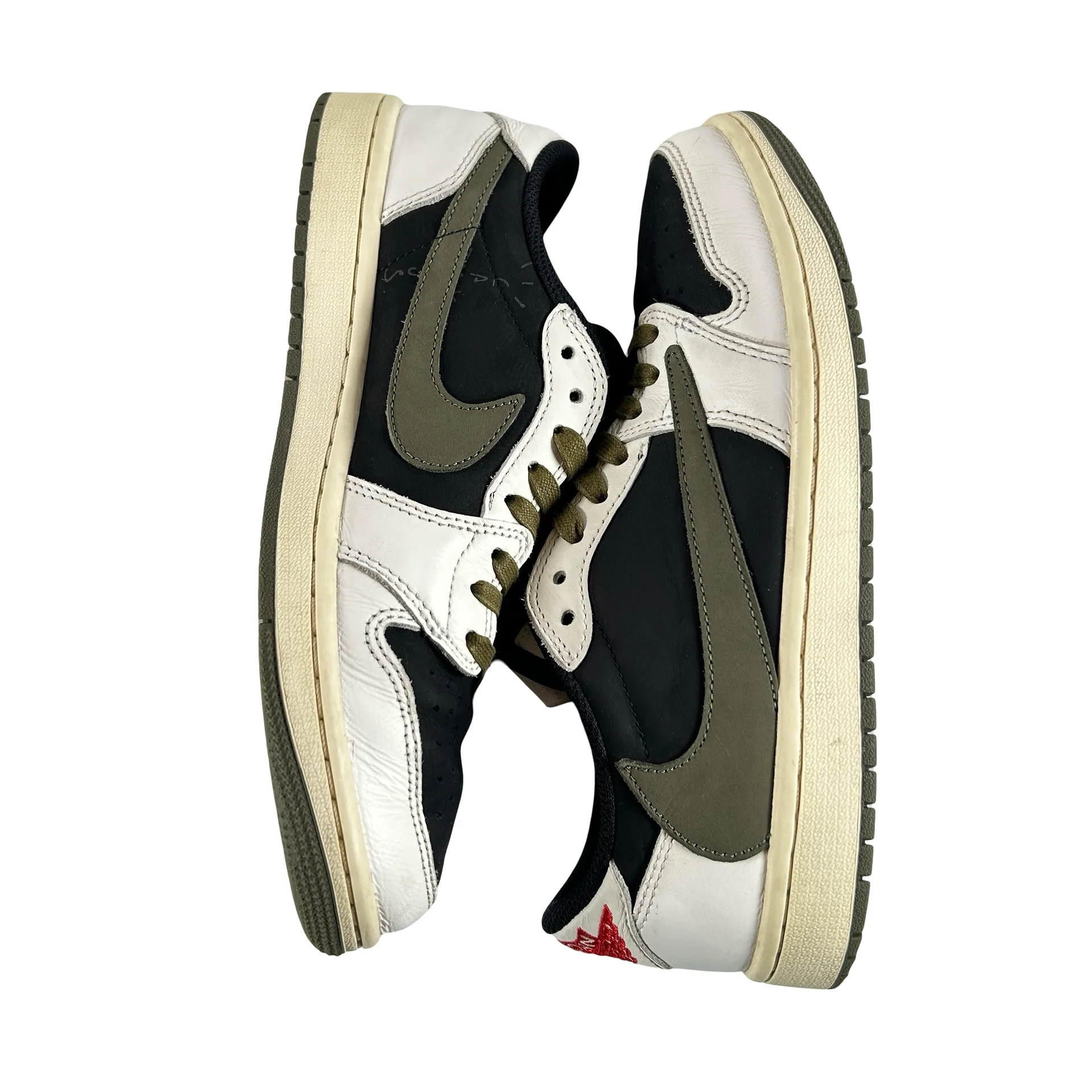 DZ4137 106 Jordan 1 Retro Low OG SP Travis Scott Olive (W) [USED] - 9 W (Used4) - Image 5