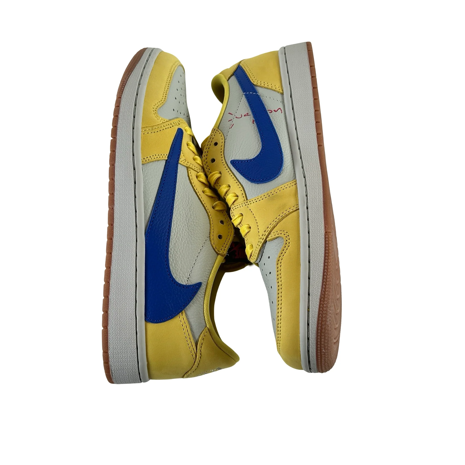 DZ4137 700 Jordan 1 Retro Low OG SP Travis Scott Canary (Women's) [USED] - 10.5 W (Used4) - Image 4