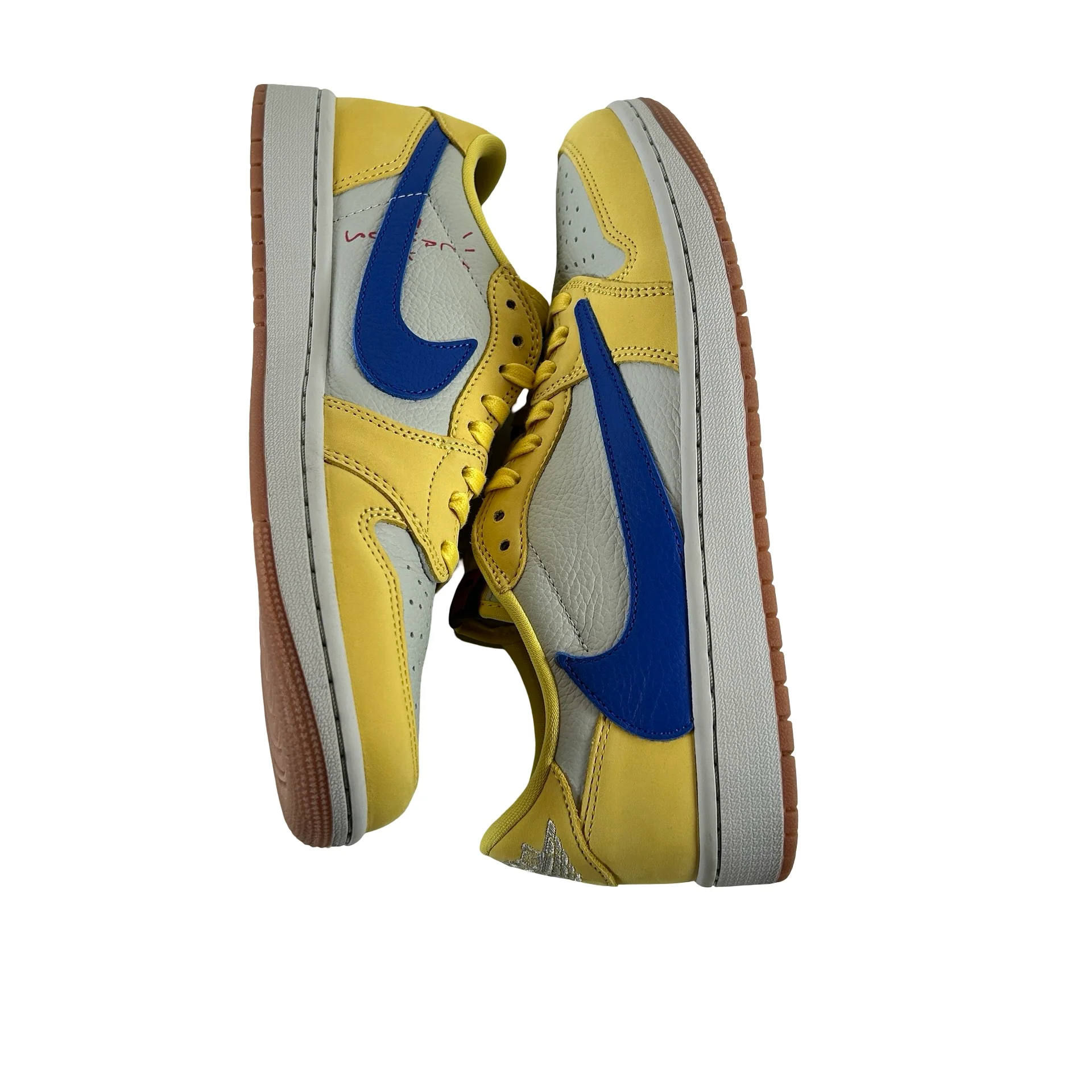 DZ4137 700 Jordan 1 Retro Low OG SP Travis Scott Canary (Women's) [USED] - 10.5 W (Used4) - Image 5