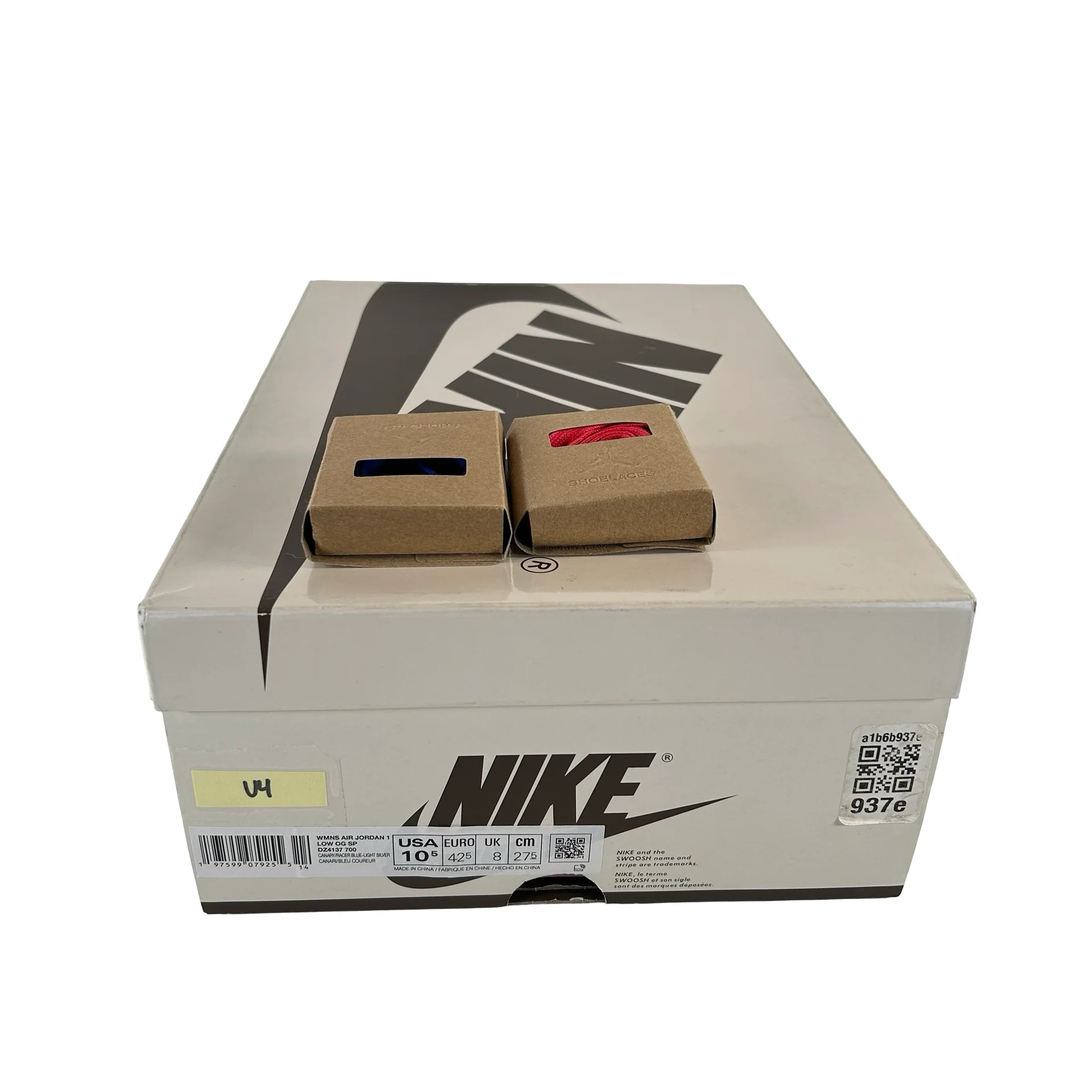 DZ4137 700 Jordan 1 Retro Low OG SP Travis Scott Canary (Women's) [USED] - 10.5 W (Used4) - Image 7