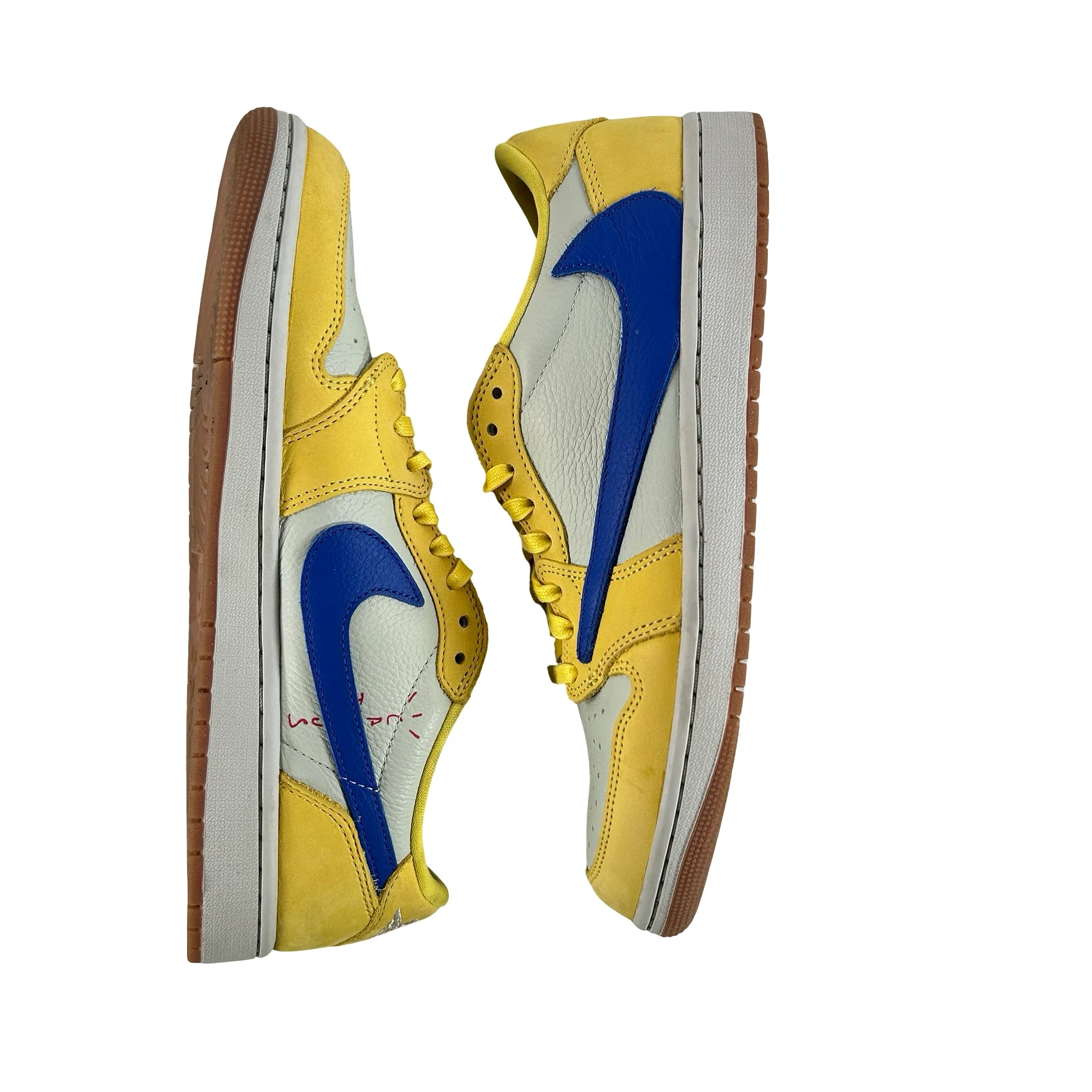 DZ4137 700 Jordan 1 Retro Low OG SP Travis Scott Canary (Women's) [USED] - 11.5 W (Used2) - Image 3