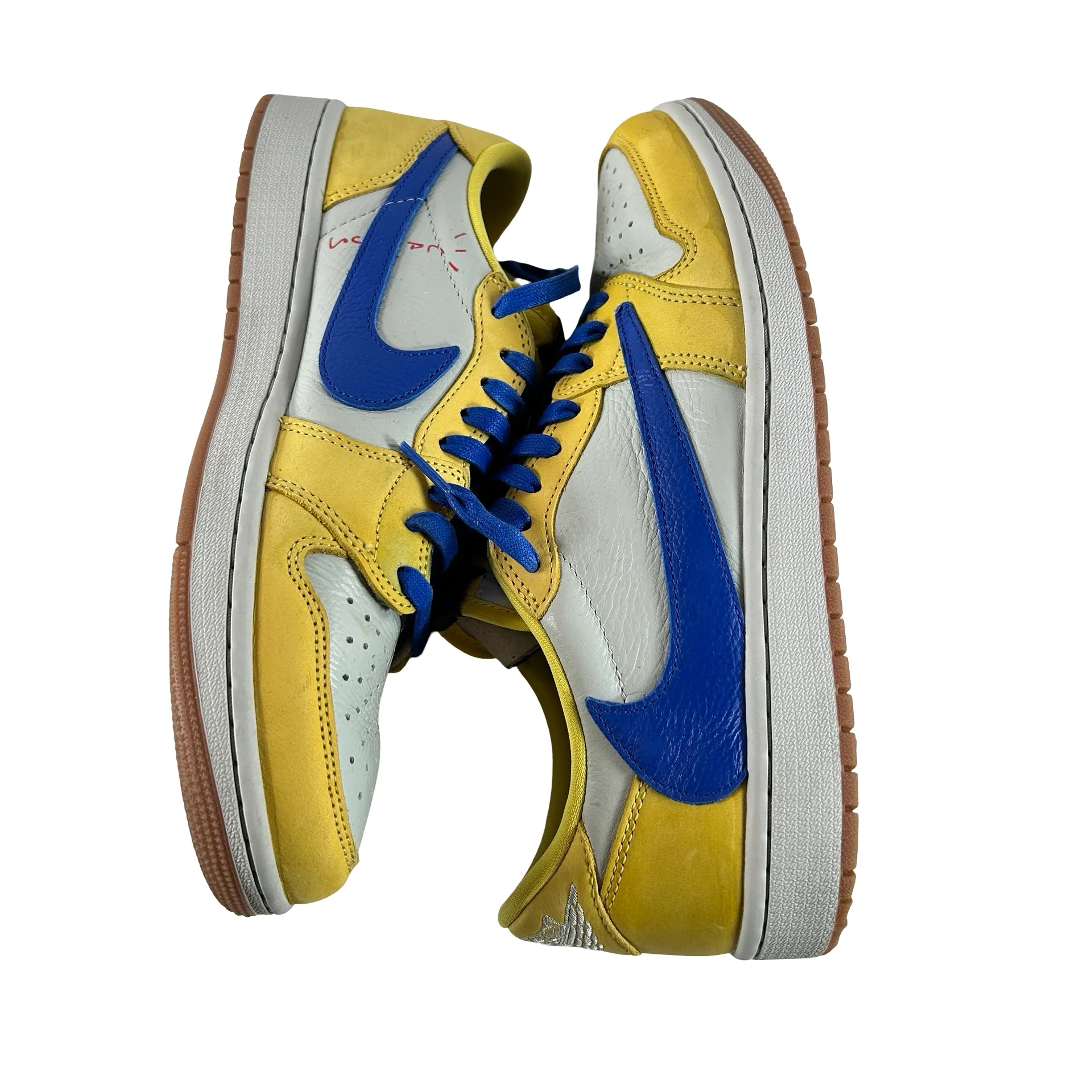 DZ4137 700 Jordan 1 Retro Low OG SP Travis Scott Canary (Women's) [USED] - 11 W (Used2) - Image 5