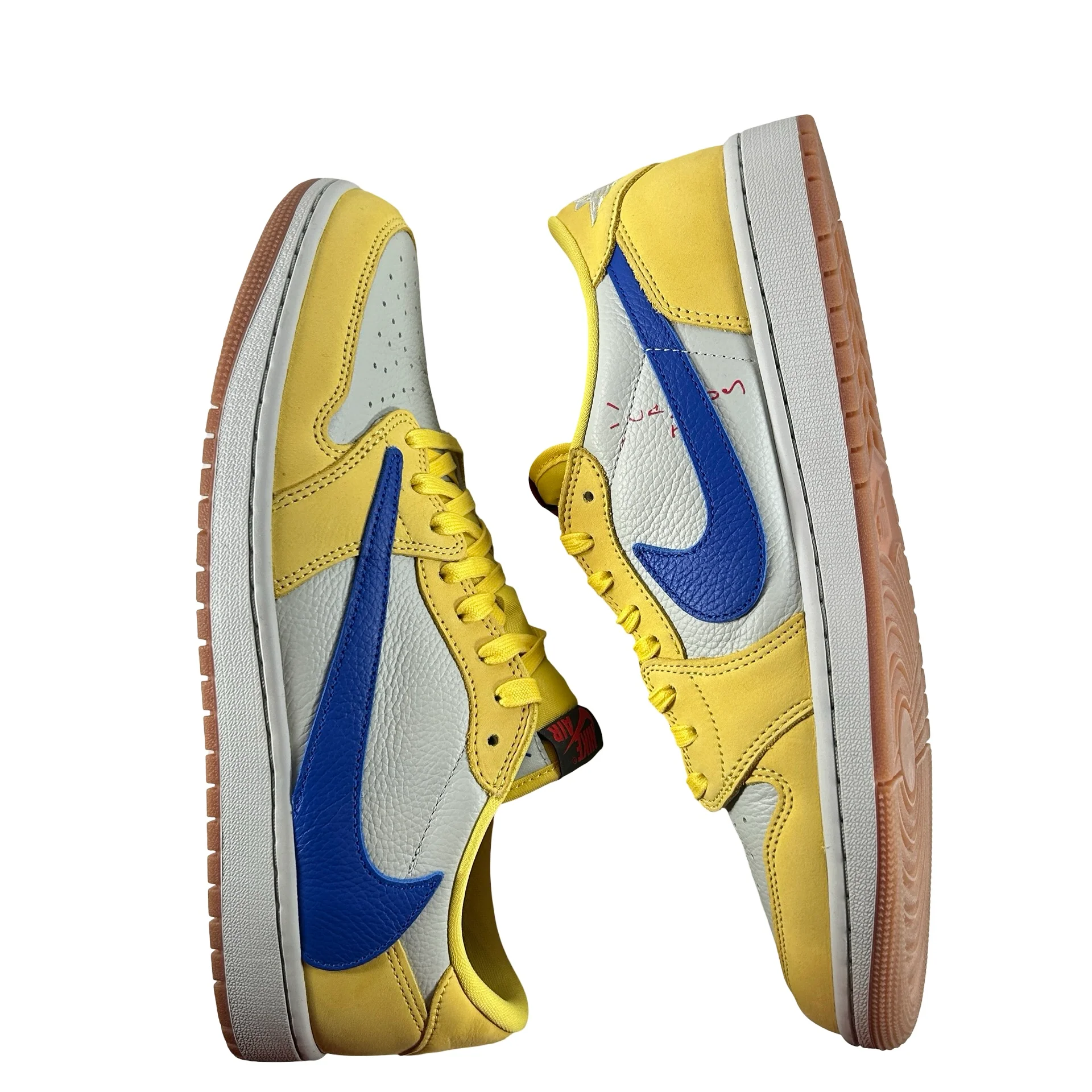 DZ4137 700 Jordan 1 Retro Low OG SP Travis Scott Canary (Women's) [USED] - 12.5 W (Used2) - Image 5