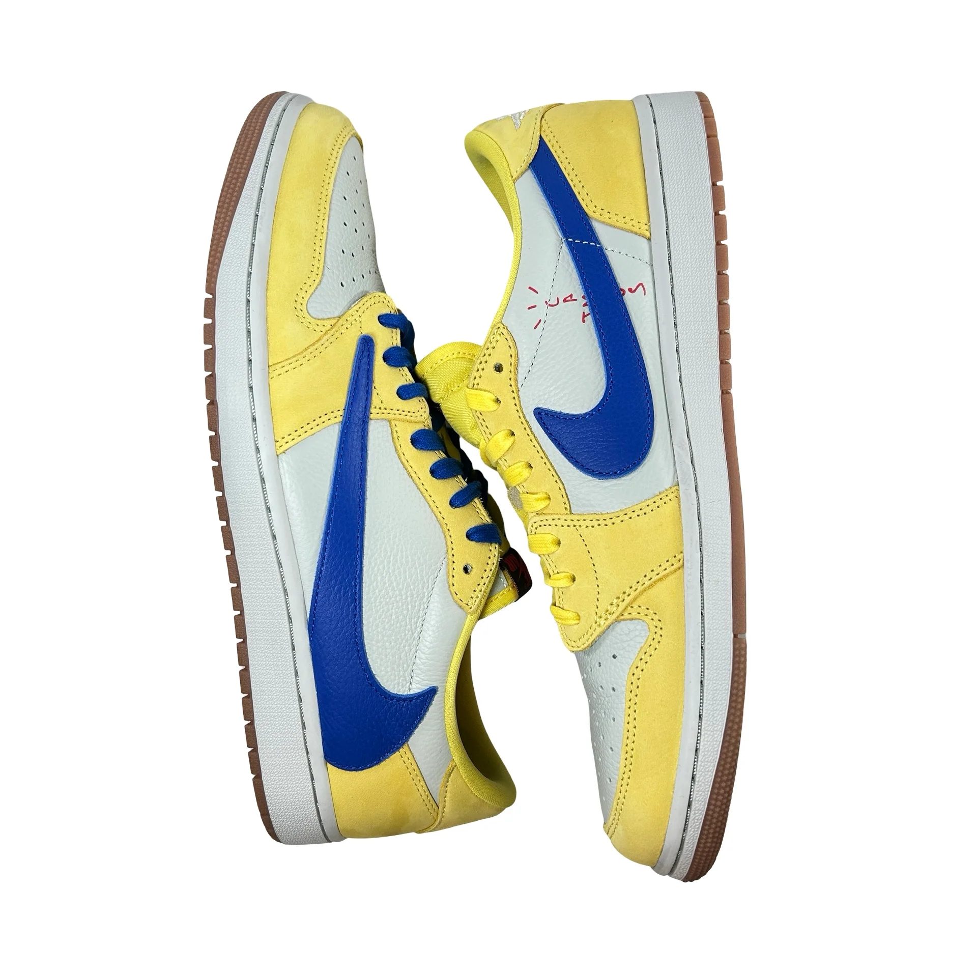 DZ4137 700 Jordan 1 Retro Low OG SP Travis Scott Canary (Women's) [USED] - 13 W (Used) - Image 4