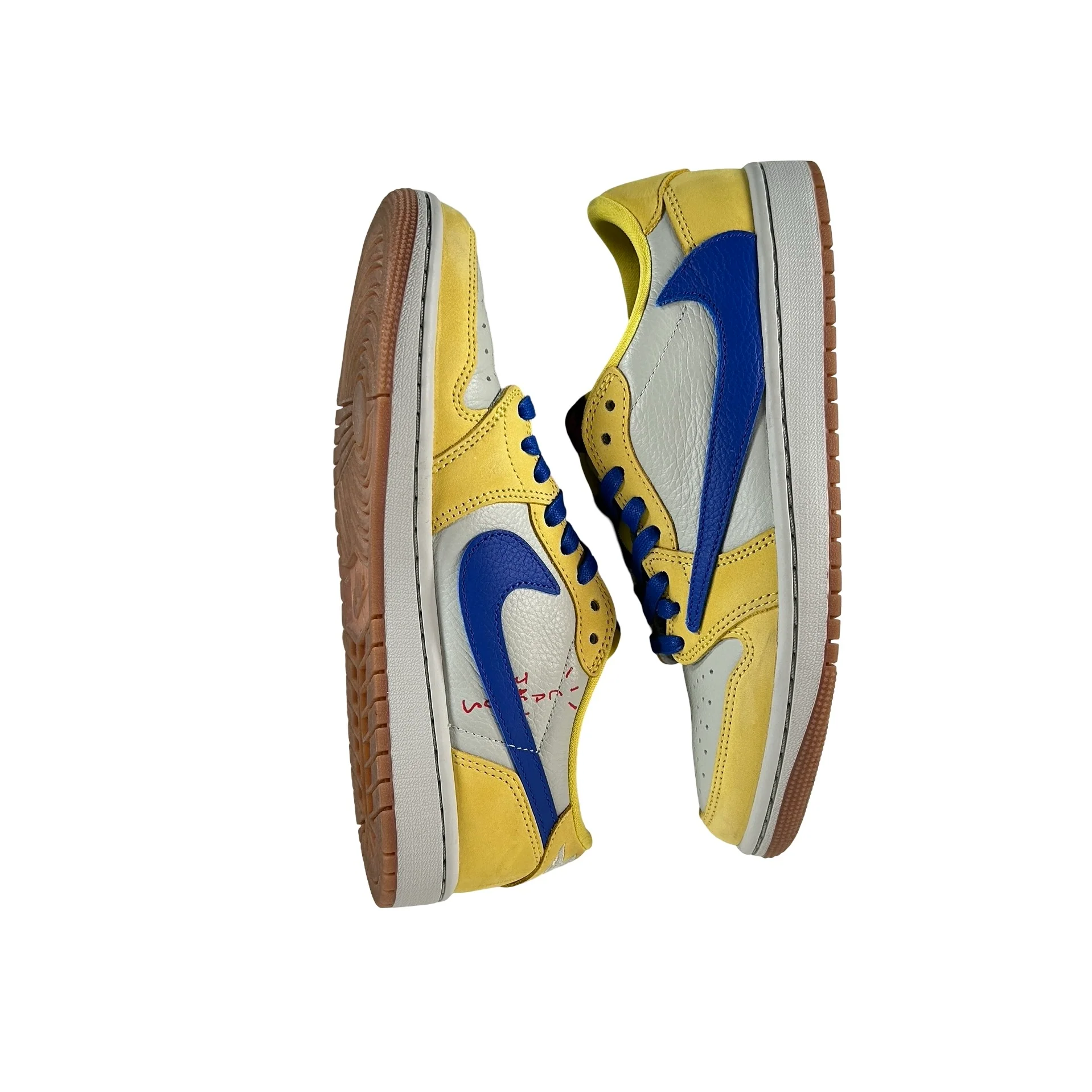 DZ4137 700 Jordan 1 Retro Low OG SP Travis Scott Canary (Women's) [USED] - 8.5 W (Used3) - Image 4