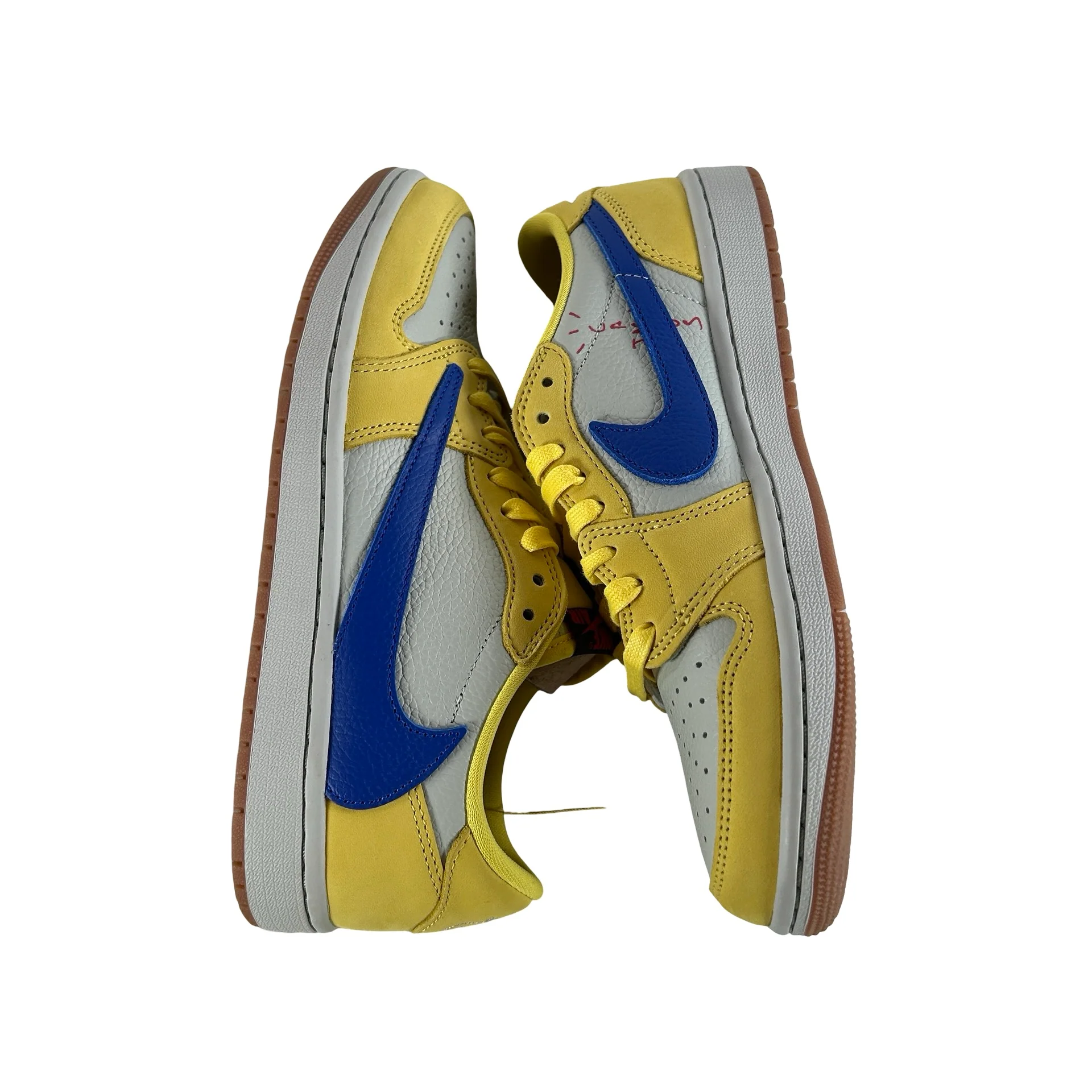 DZ4137 700 Jordan 1 Retro Low OG SP Travis Scott Canary (Women's) [USED] - 8.5 W (Used7) - Image 4