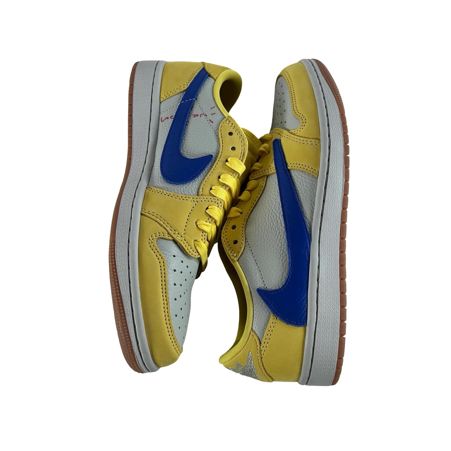 DZ4137 700 Jordan 1 Retro Low OG SP Travis Scott Canary (Women's) [USED] - 8.5 W (Used7) - Image 5