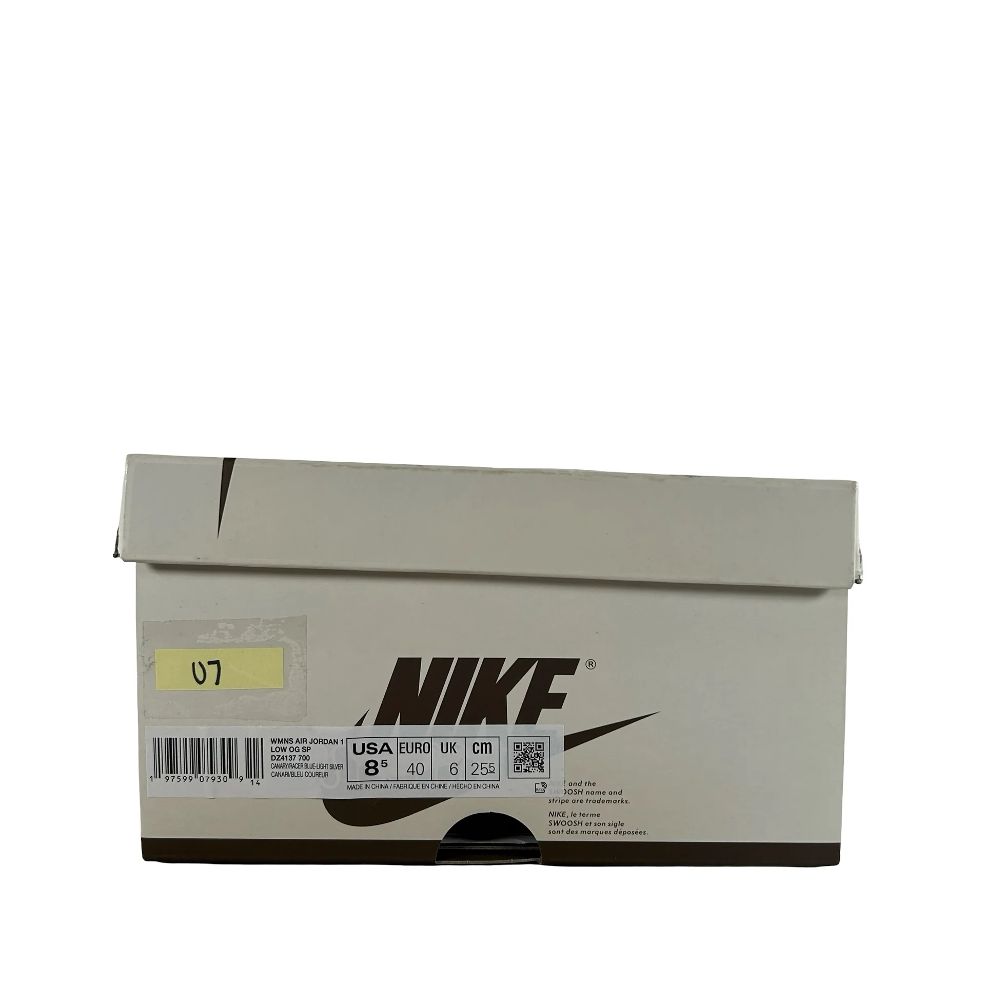 DZ4137 700 Jordan 1 Retro Low OG SP Travis Scott Canary (Women's) [USED] - 8.5 W (Used7) - Image 7