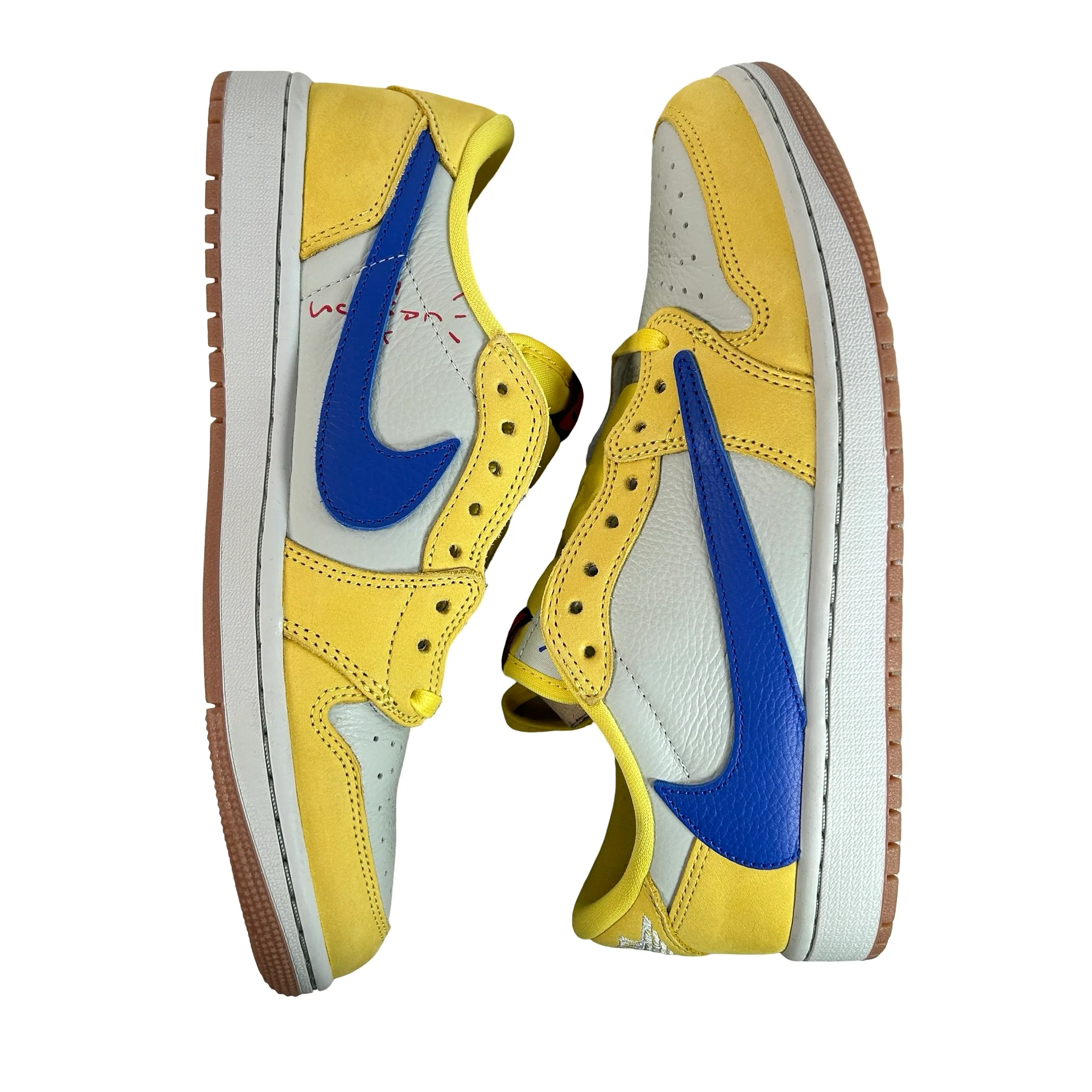 DZ4137 700 Jordan 1 Retro Low OG SP Travis Scott Canary (Women's) [USED] - 9 W (Used2) (Replace Box2) - Image 5