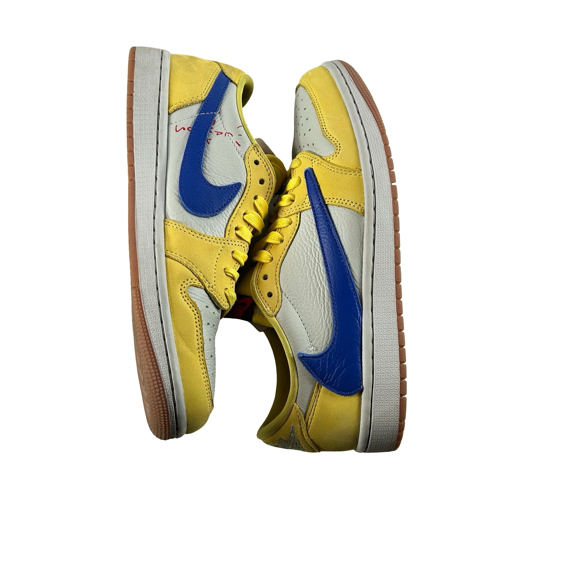 DZ4137 700 Jordan 1 Retro Low OG SP Travis Scott Canary (Women's) [USED] - 9 W (Used5) - Image 5