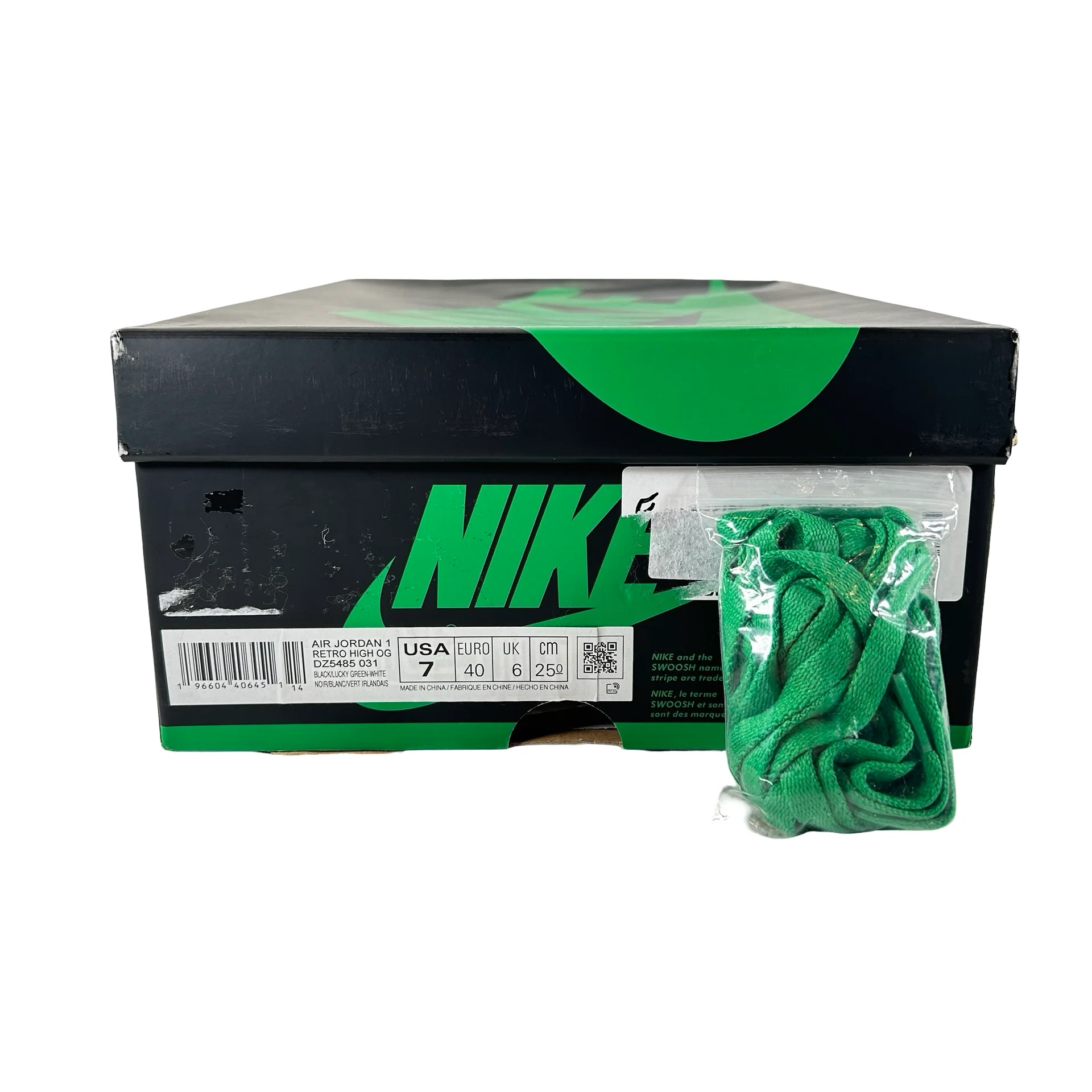 DZ5485 031 Jordan 1 Retro High OG Lucky Green [USED] - 7 M (Used) - Image 7