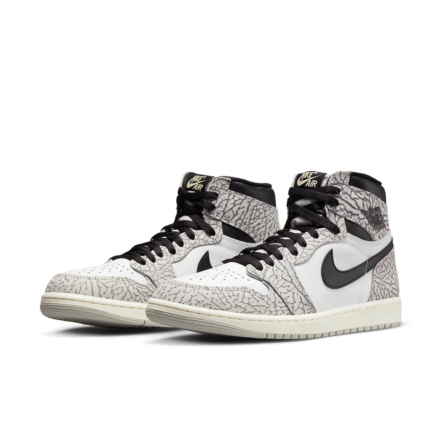 DZ5485 052 Air Jordan 1 Retro High OG White Cement - Image 3