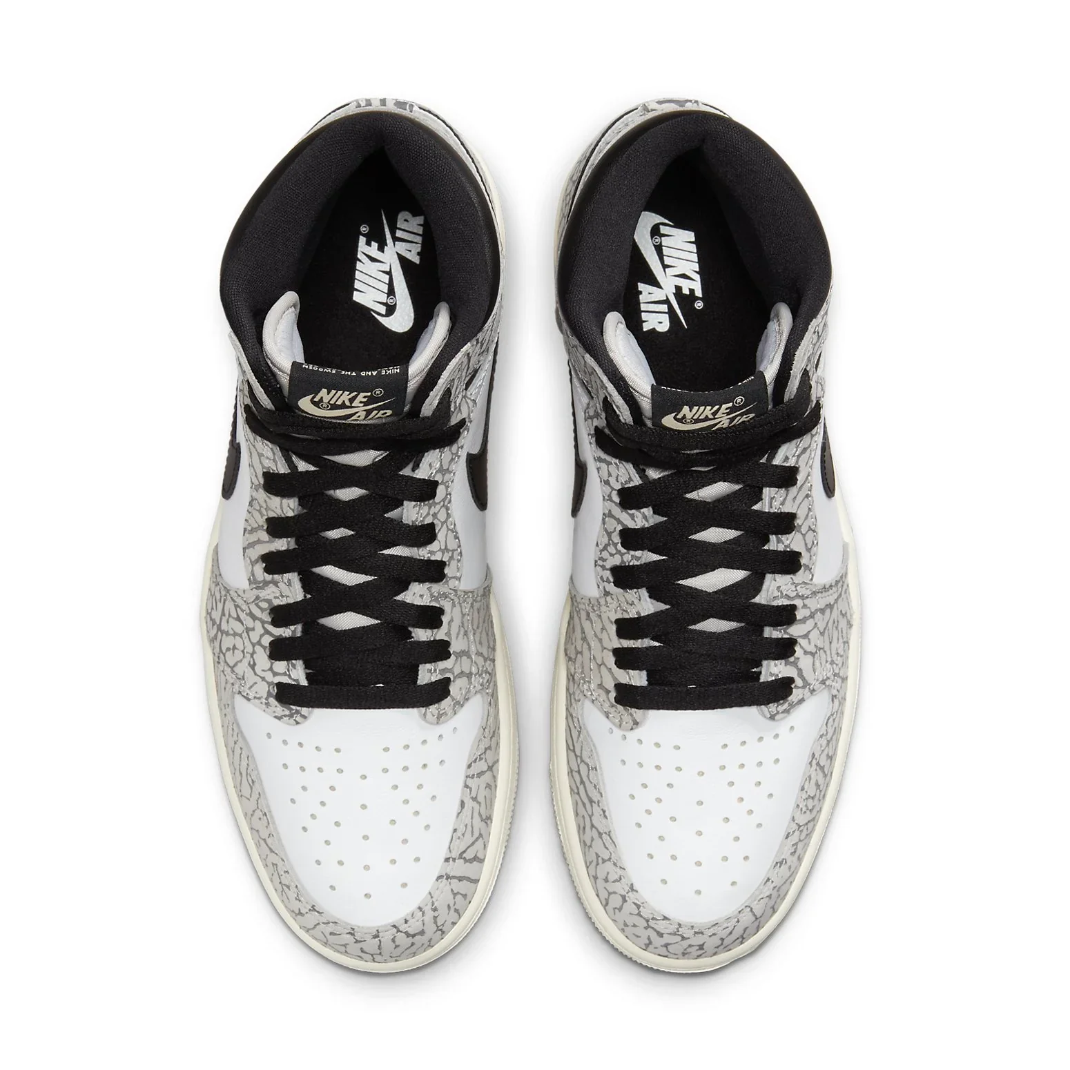 DZ5485 052 Air Jordan 1 Retro High OG White Cement - Image 4