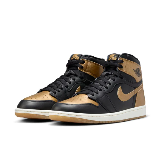 DZ5485 071 Jordan 1 Retro High OG Black Metallic Gold [CONDITIONAL] [NO BOX] - Image 2