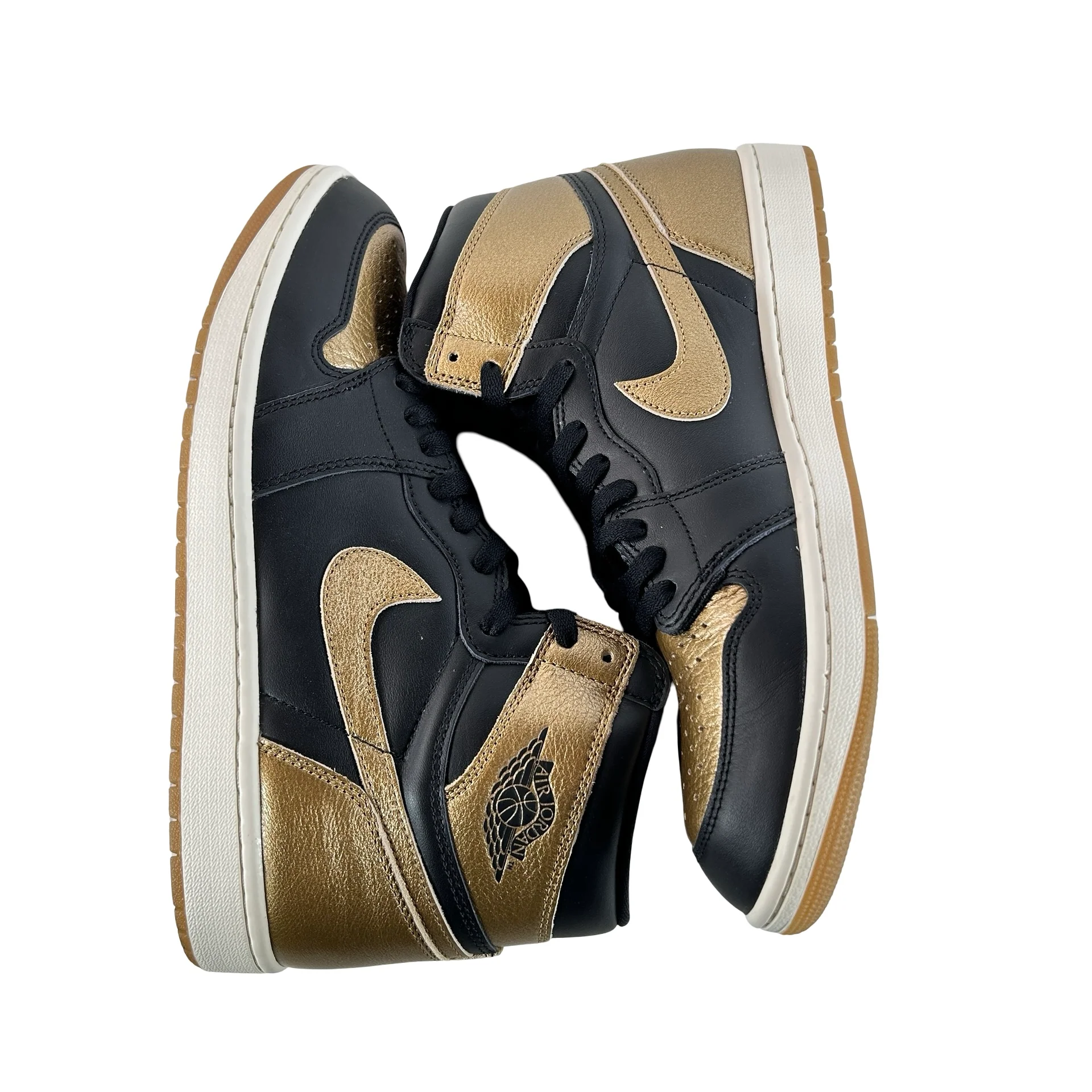 DZ5485 071 Jordan 1 Retro High OG Black Metallic Gold [USED] - 11.5 M (Used2) - Image 4