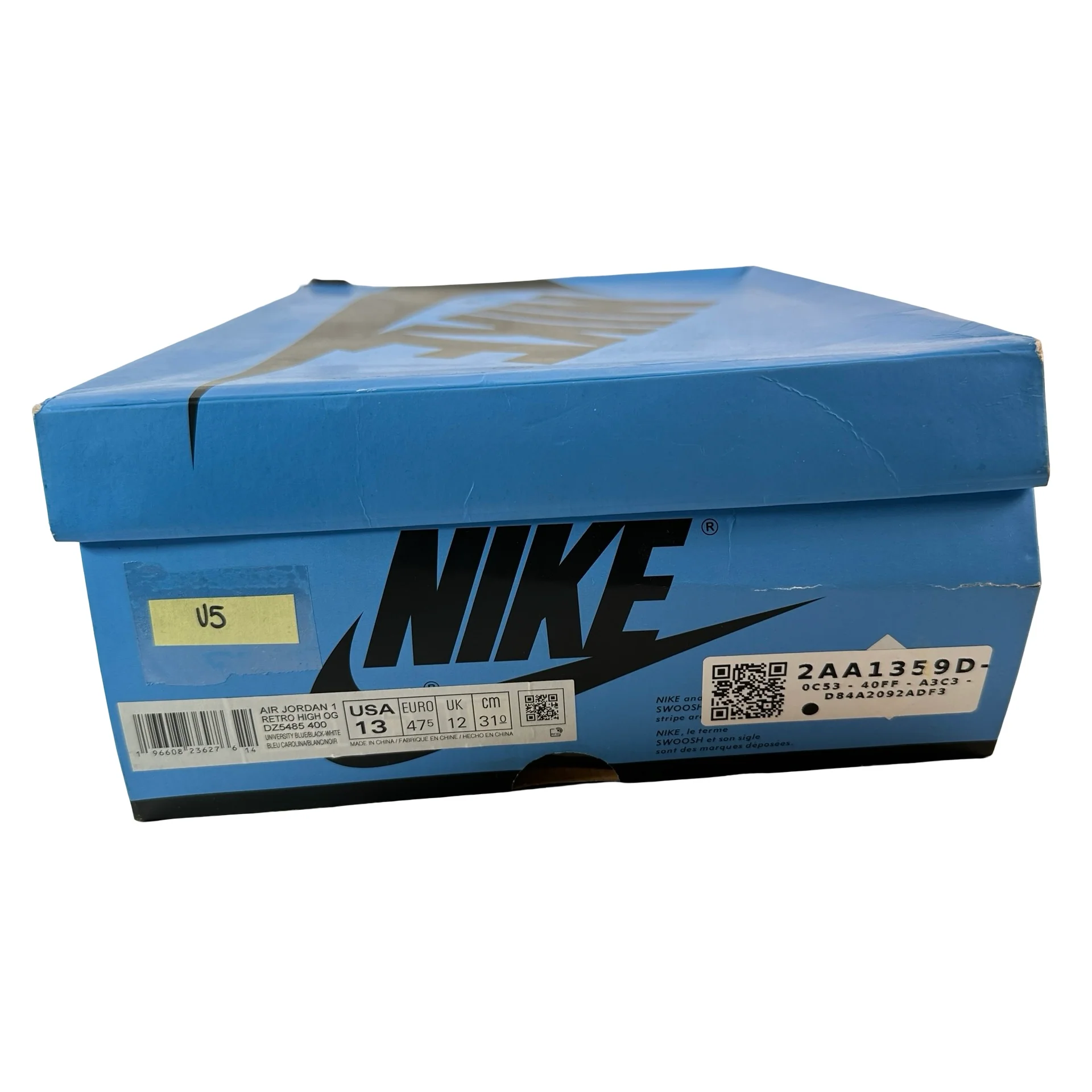 DZ5485 400 Jordan 1 Retro High OG UNC Toe [USED] - 13 M (Used5) - Image 7