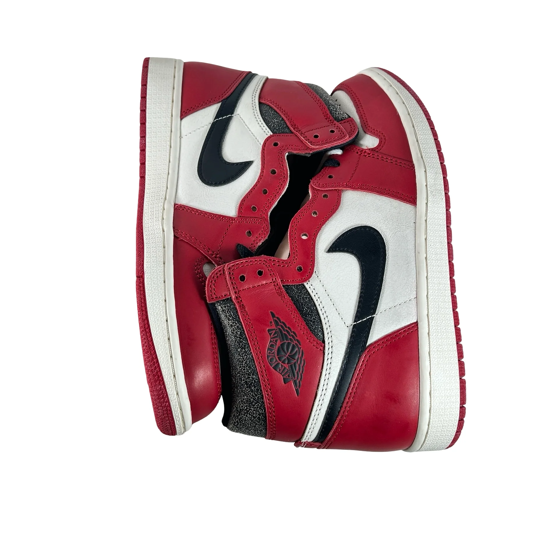 DZ5485 612 Jordan 1 Retro High OG Chicago Lost and Found - 9.5 M (Mark On Back Midsole Left Shoe) (No Box) - Image 5