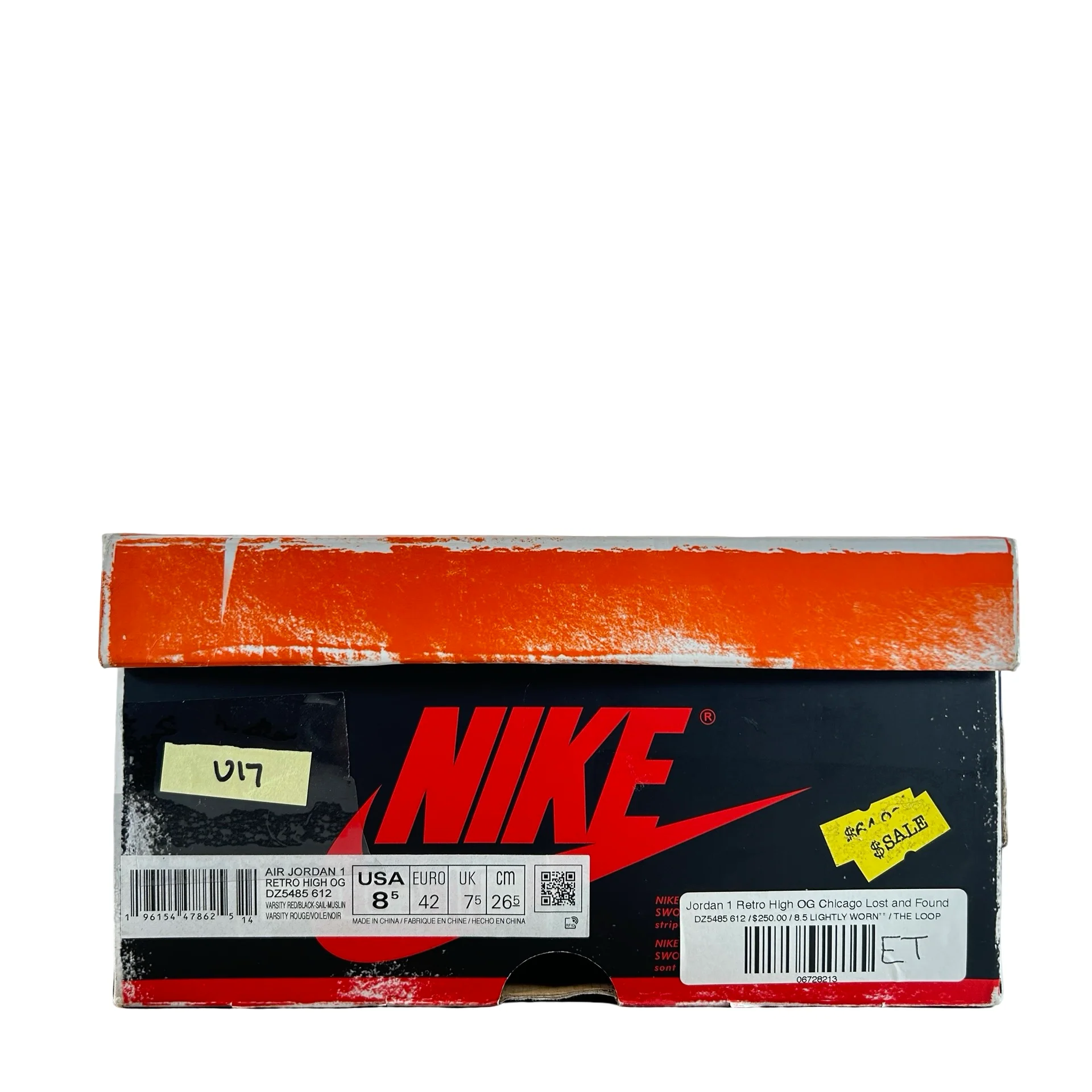 DZ5485 612 Jordan 1 Retro High OG Chicago Lost and Found [USED] - 8.5 M (Used17) - Image 7