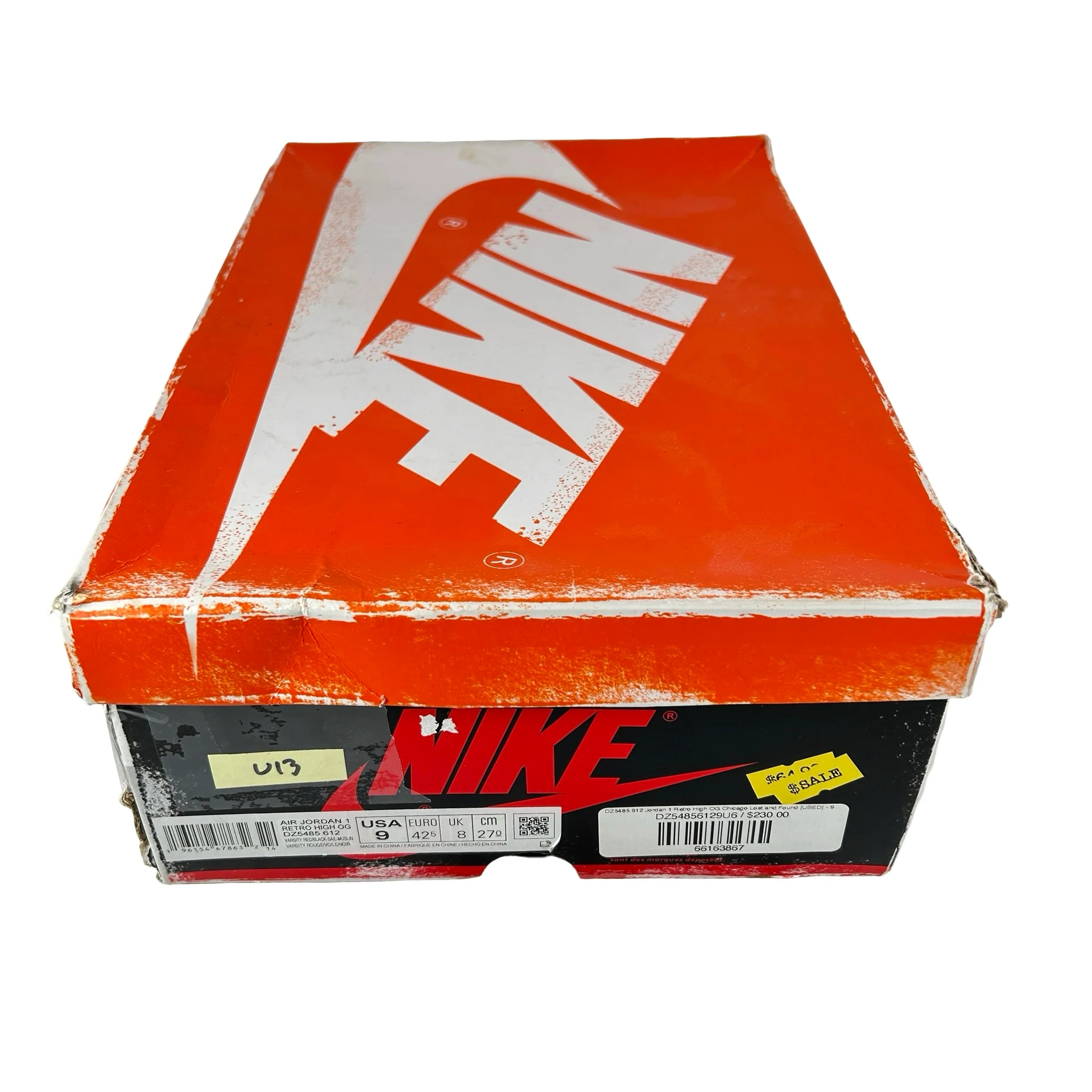 DZ5485 612 Jordan 1 Retro High OG Chicago Lost and Found [USED] - 9 M (Used13) - Image 7