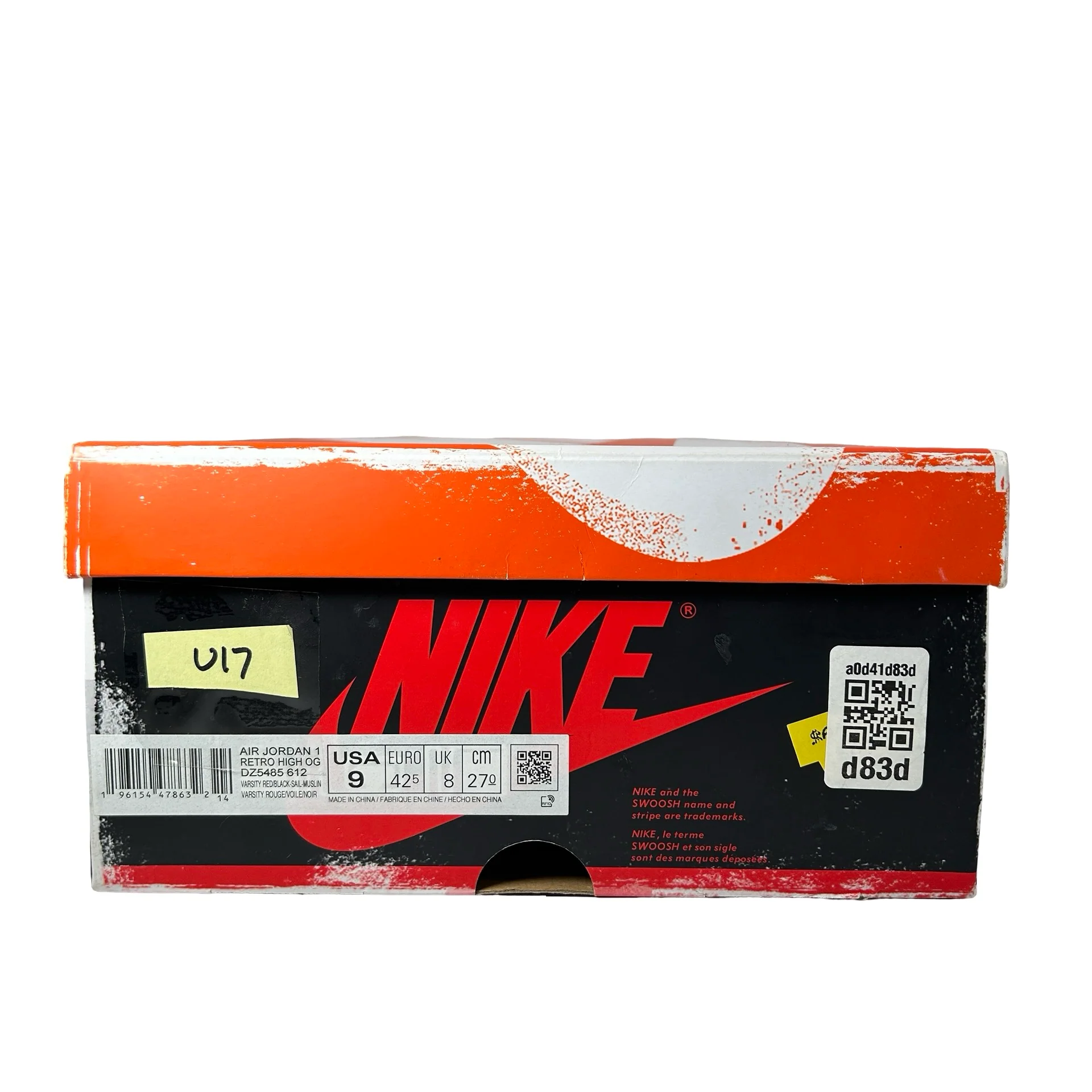 DZ5485 612 Jordan 1 Retro High OG Chicago Lost and Found [USED] - 9 M (Used17) - Image 7