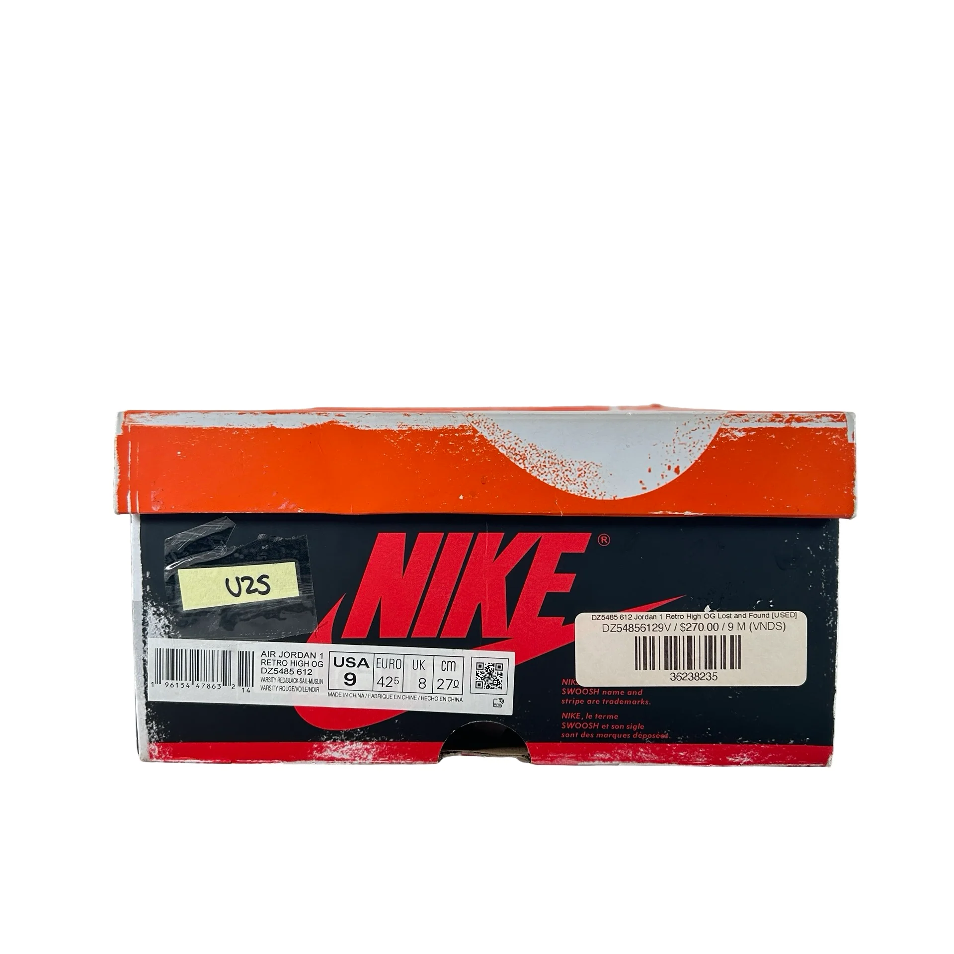 DZ5485 612 Jordan 1 Retro High OG Chicago Lost and Found [USED] - 9 M (Used25) - Image 7