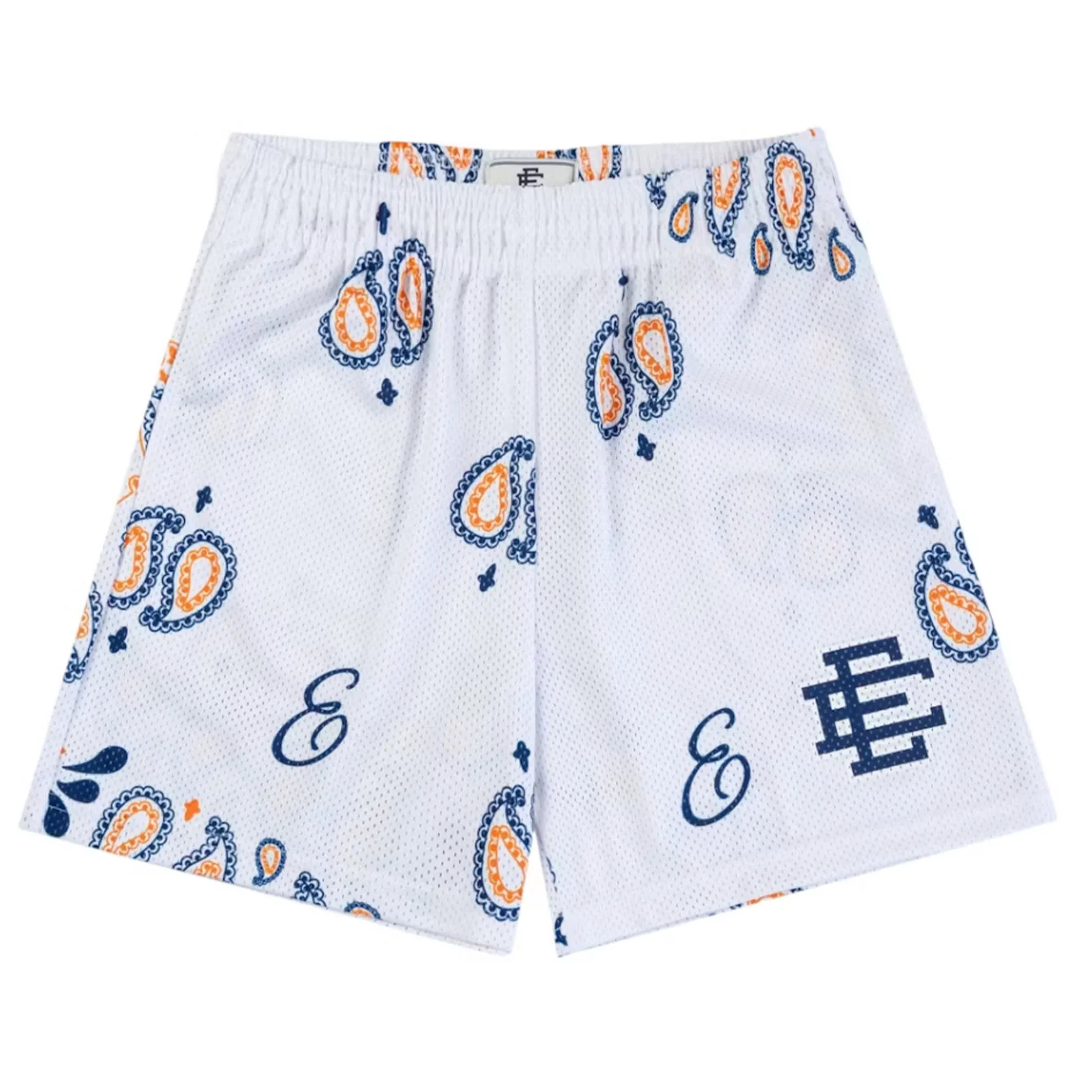 Eric Emanuel EE Basic/Core Short White Paisley/Navy