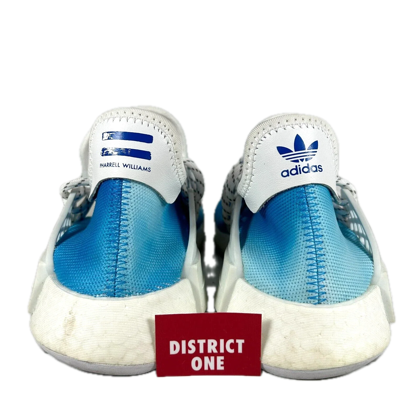 F99763 adidas Pharrell NMD HU China Pack Peace (Blue) [USED] - 7 M (used) (No Box) - Image 3