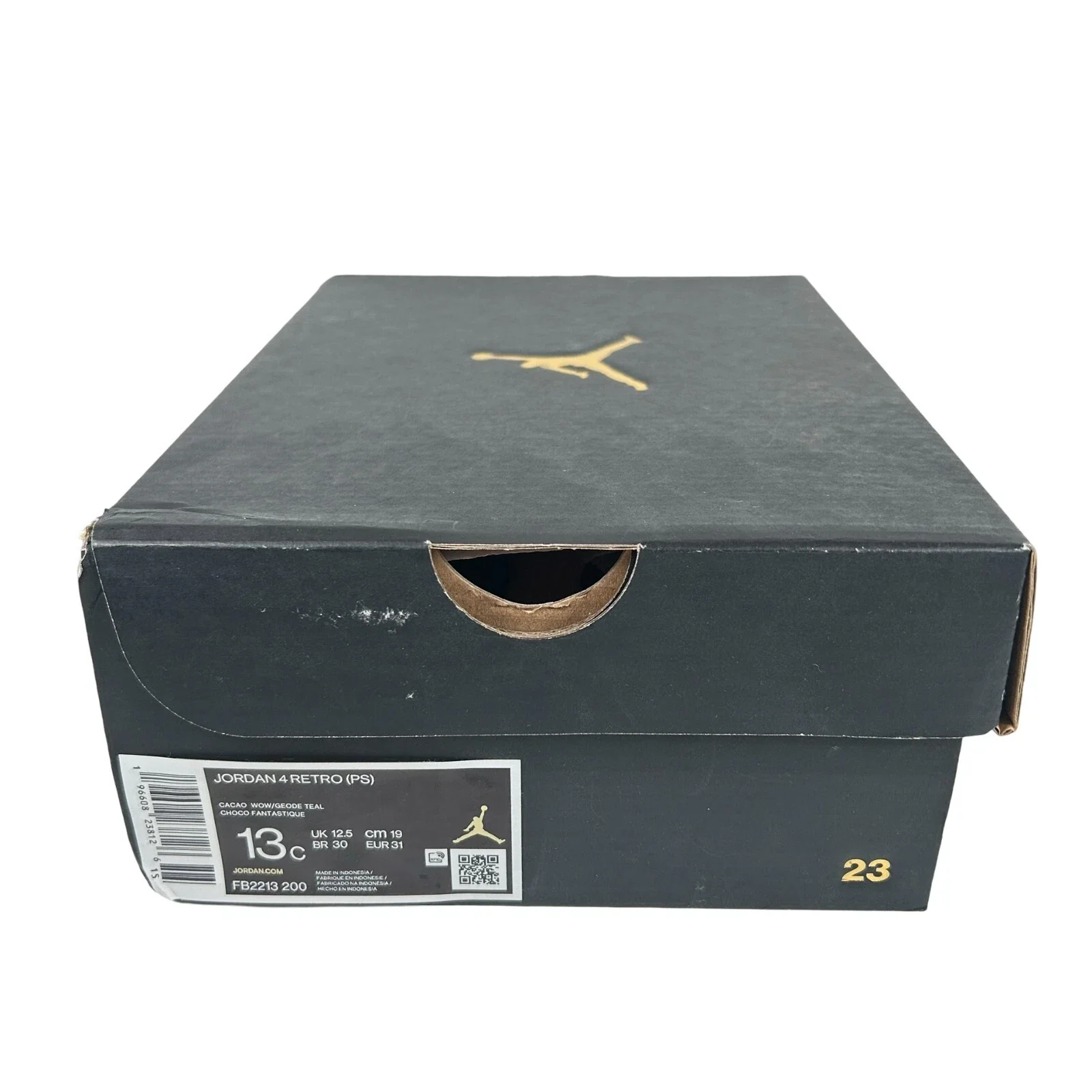 FB2213 200 Jordan 4 Retro Cacao Wow (PS) - 13 C (Mark on Right Toebox) (Damaged Box) - Image 7
