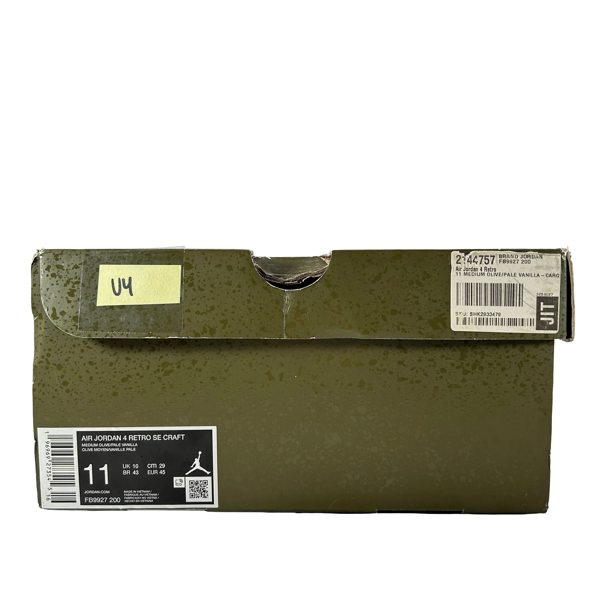FB9927 200 Air Jordan 4 Craft Medium Olive [USED] - 11 M (Used4) - Image 7