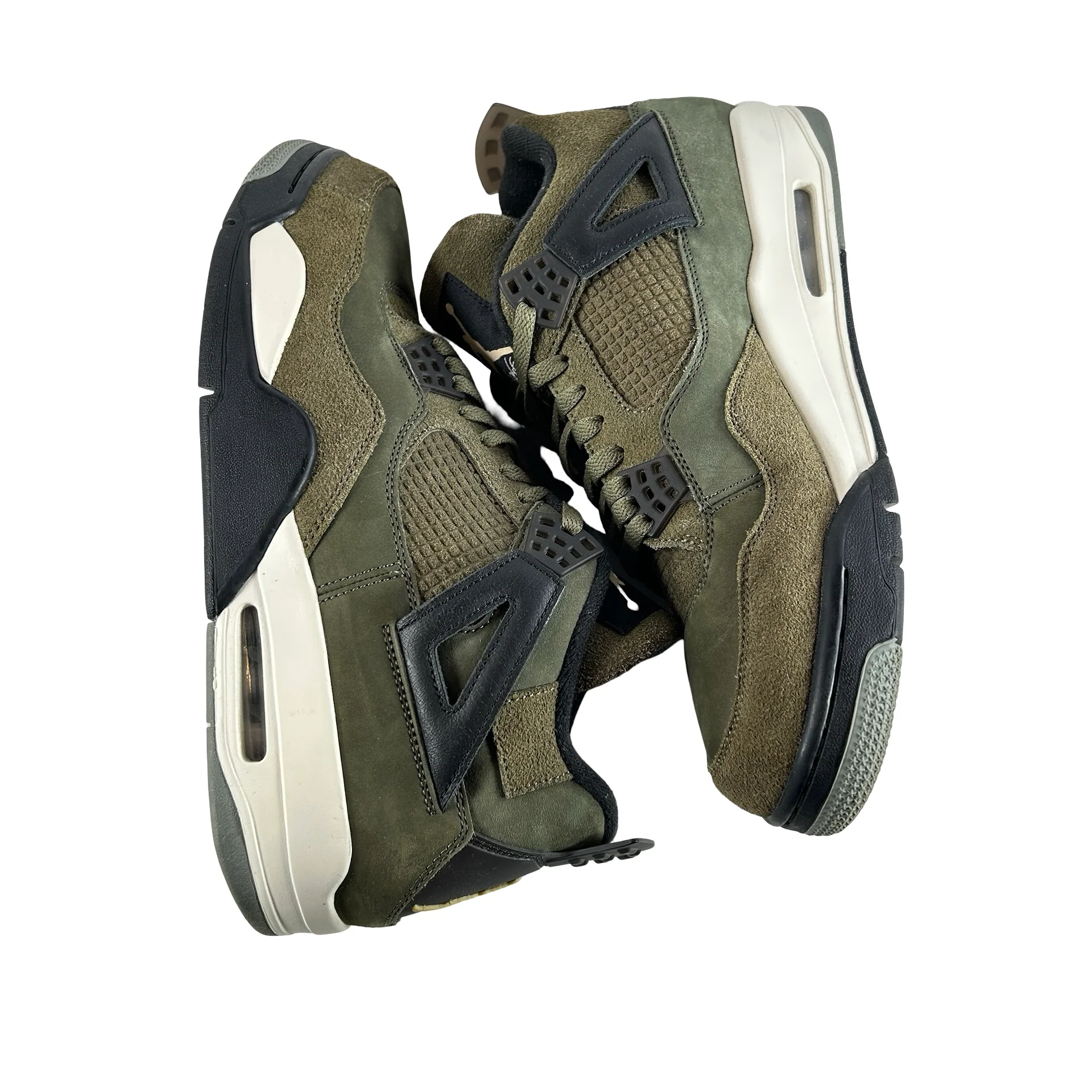 FB9927 200 Air Jordan 4 Craft Medium Olive [USED] - 12 M (Used8) - Image 4