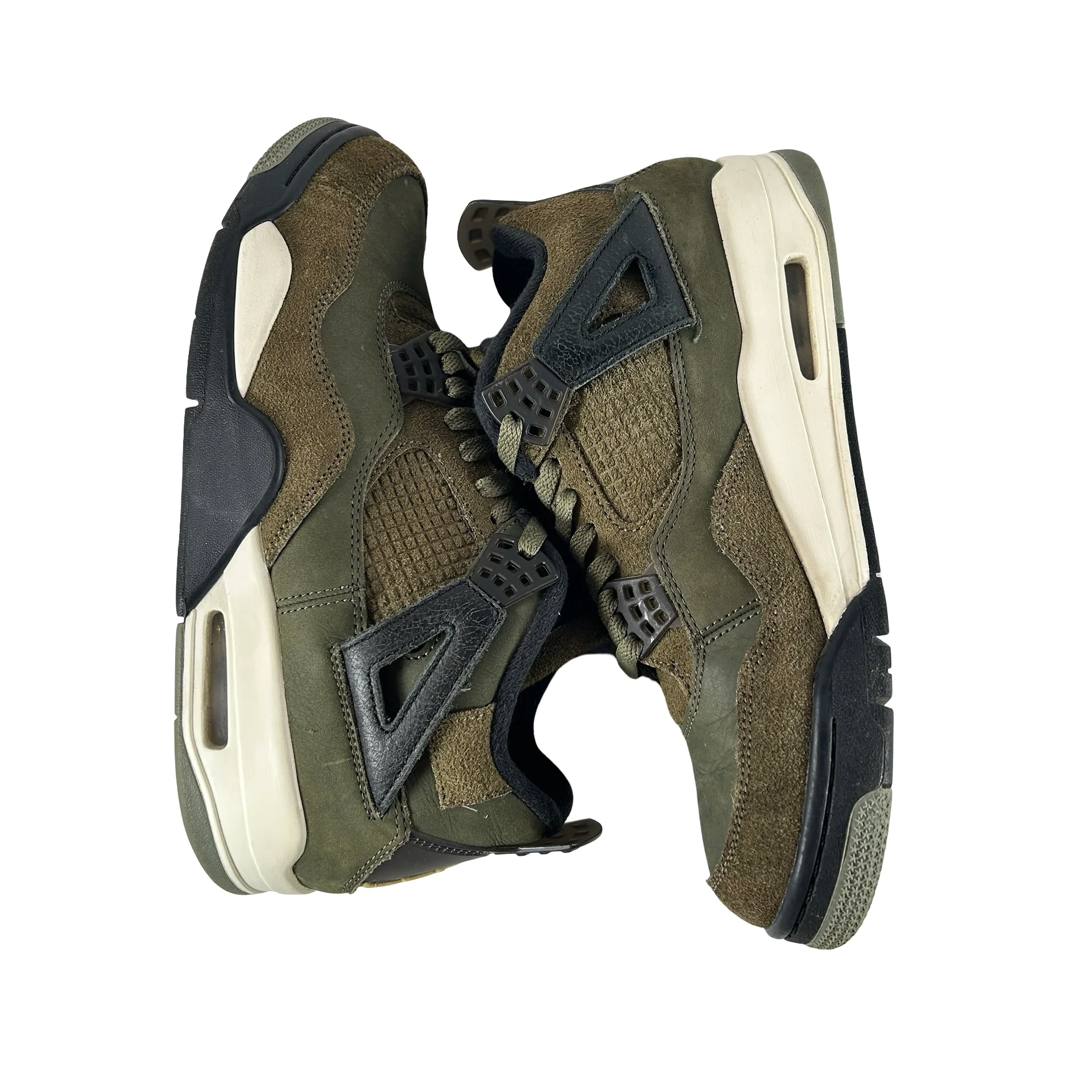 FB9927 200 Air Jordan 4 Craft Medium Olive [USED] - 9.5 M (Used2) (No Box2) - Image 4