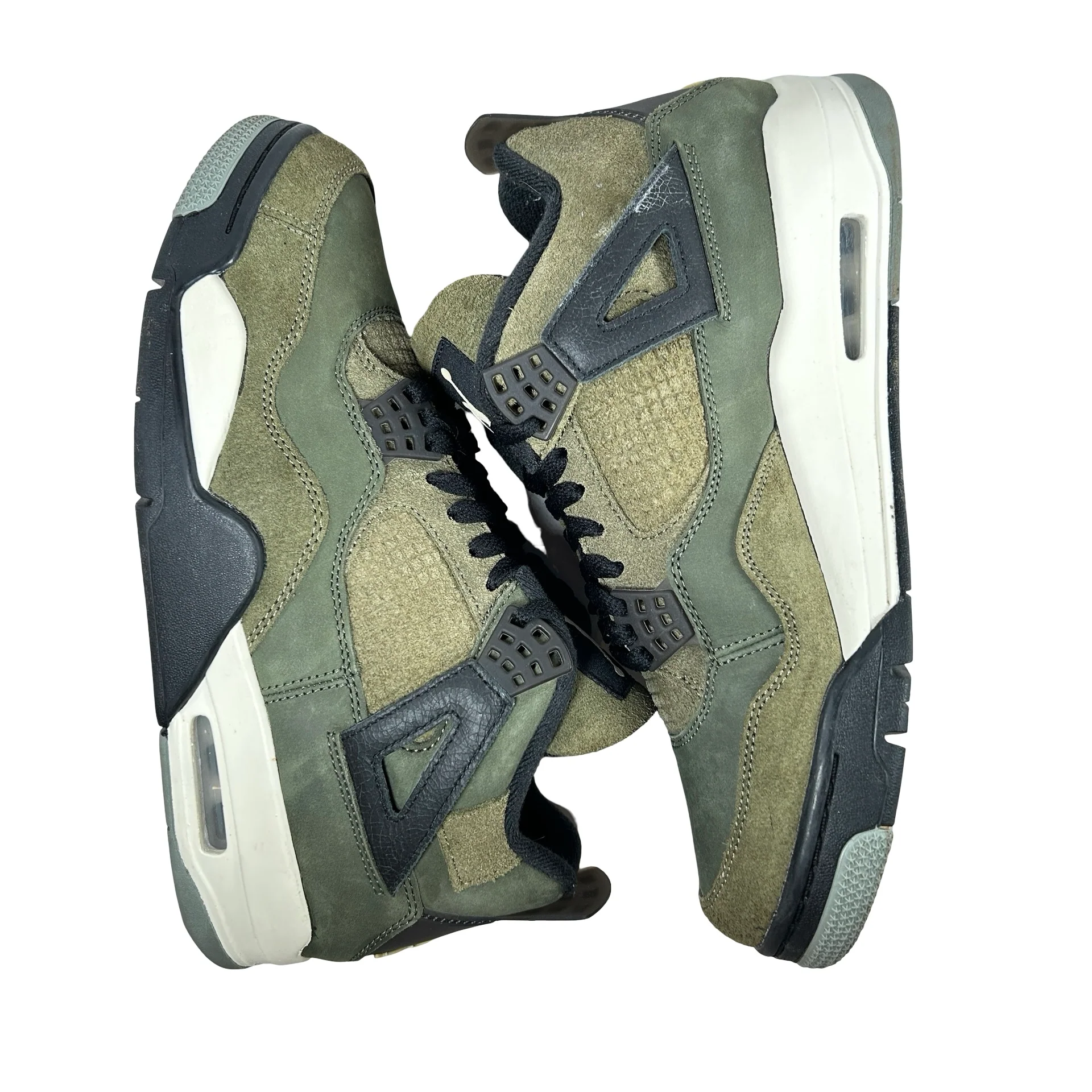 FB9927 200 Air Jordan 4 Craft Medium Olive [USED] - 9.5 M (Used4) - Image 4