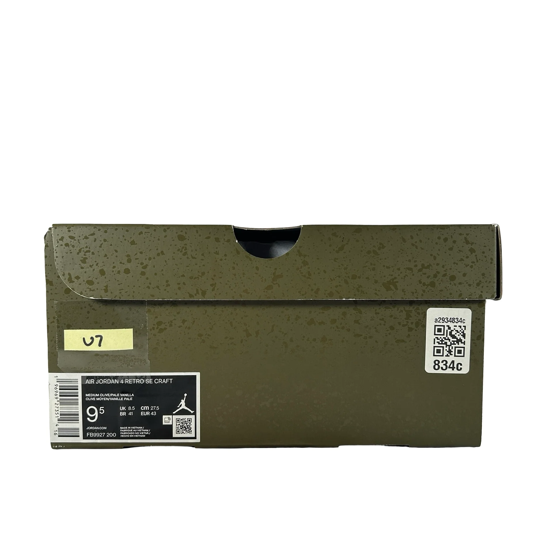 FB9927 200 Air Jordan 4 Craft Medium Olive [USED] - 9.5 M (Used7) - Image 7