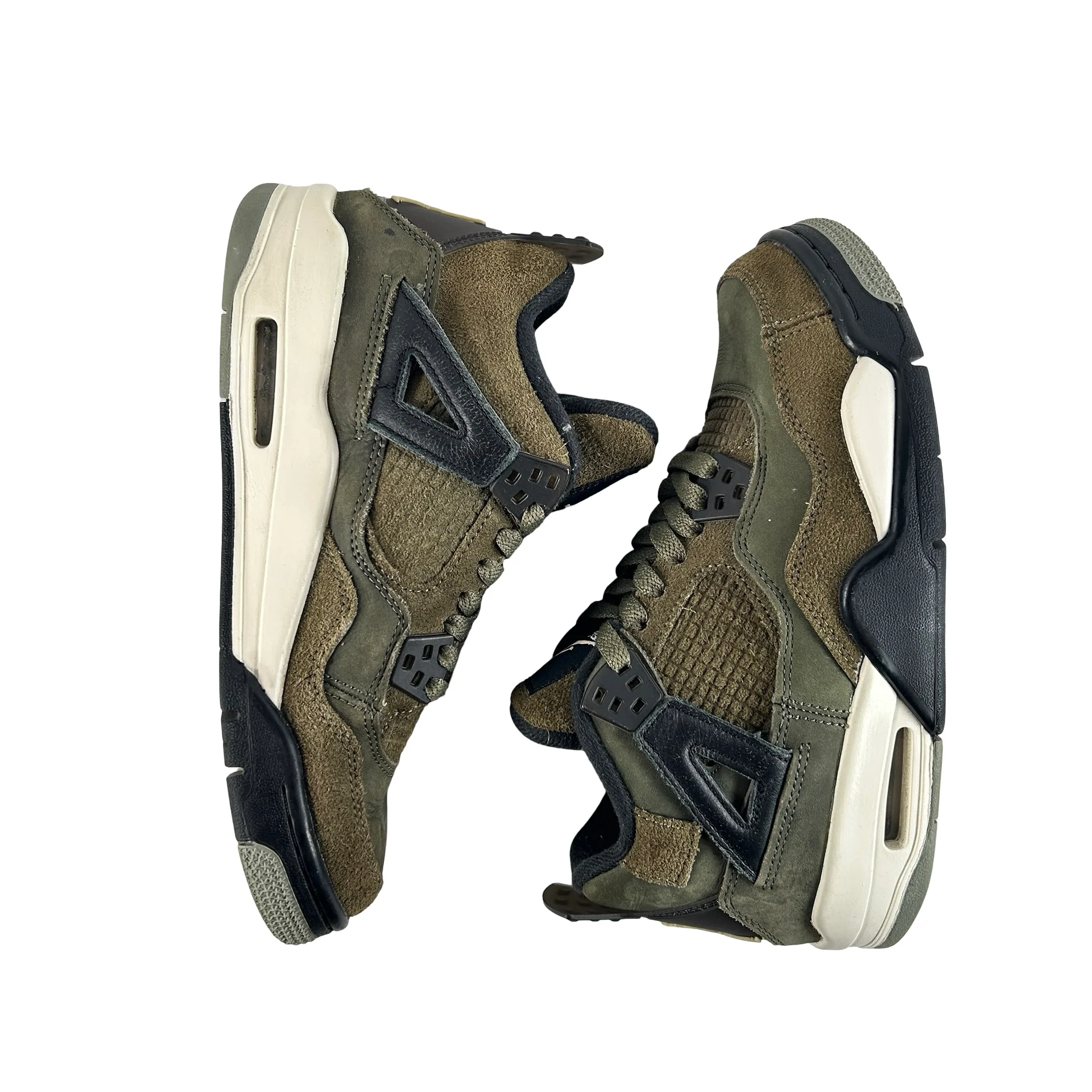 FB9928 200 Jordan 4 Retro SE Craft Medium Olive (GS) [USED] - 5.5 Y (Used) (No Box) - Image 5