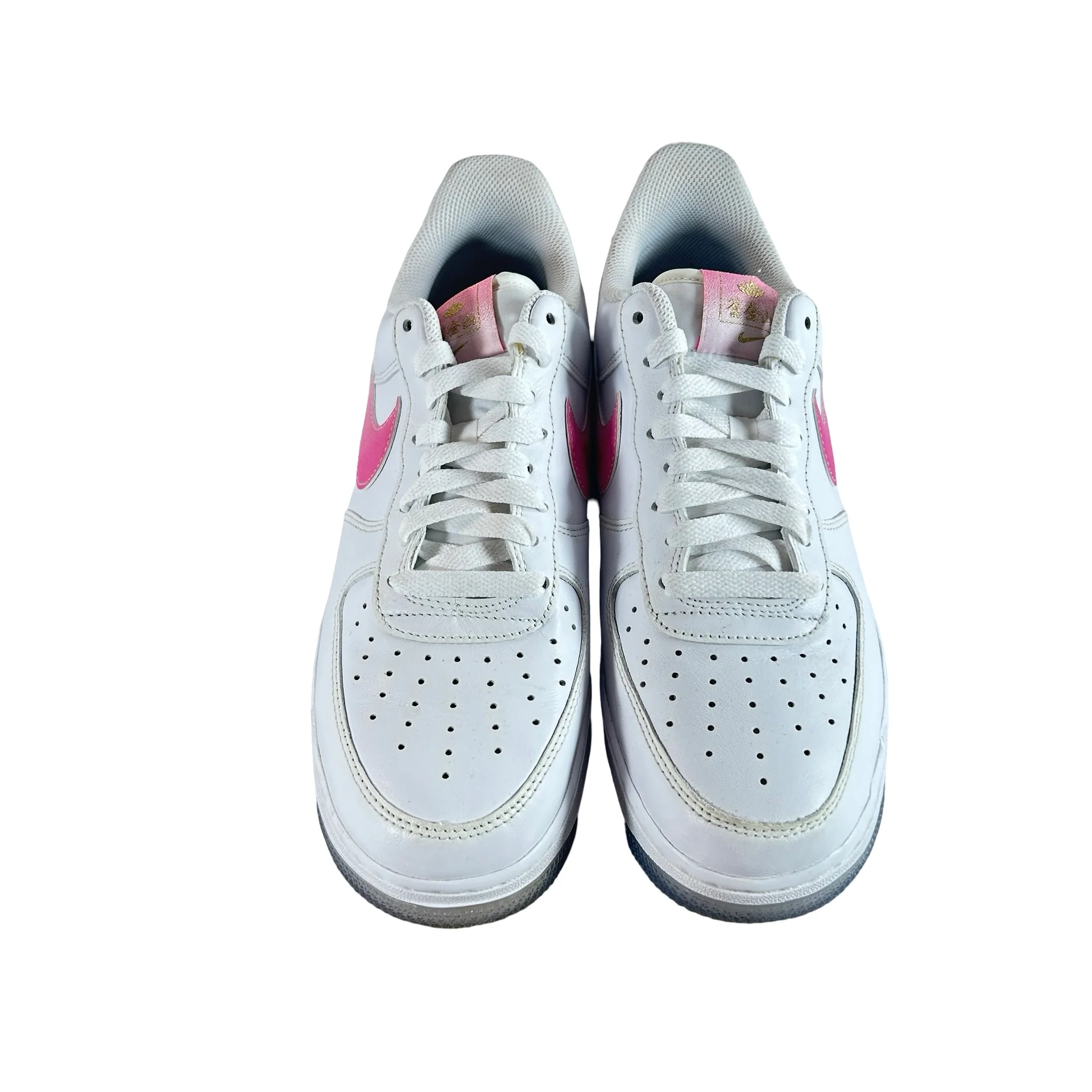FD0778 100 Nike Air Force 1 Low '07 PRM San Francisco Chinatown Lotus Flower [USED] - 8 M (Used) (No Box) - Image 2