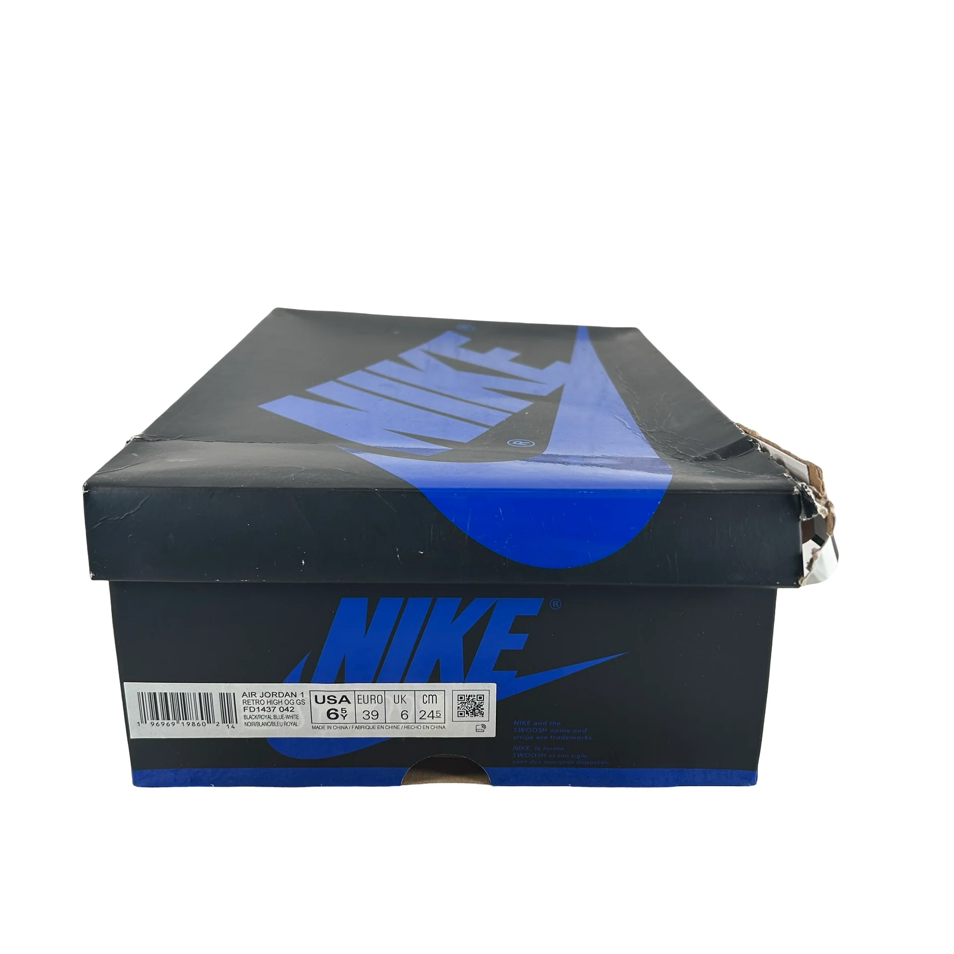 FD1437 042 Jordan 1 Retro High OG Royal Reimagined (GS) [USED] - 6.5 Y (Used) - Image 7