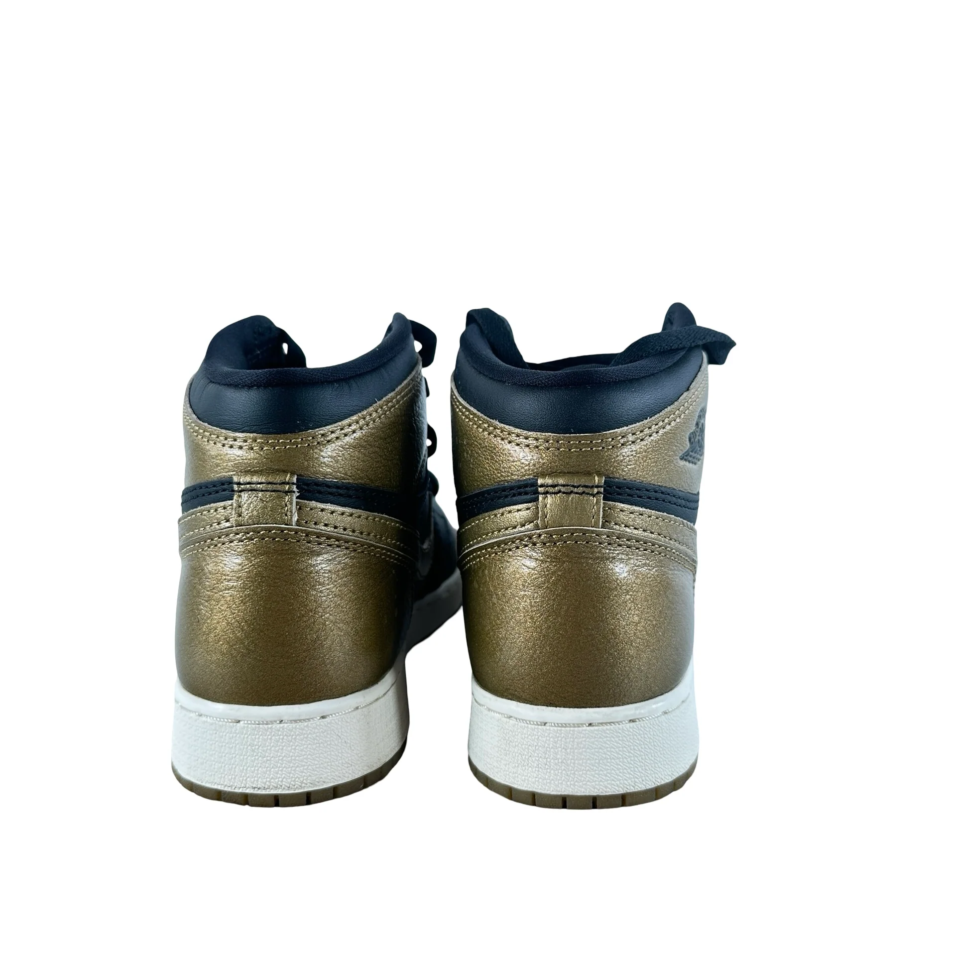 FD1437 071 Jordan 1 Retro High OG Black Metallic Gold (GS) [USED] - 5.5 Y (Used) - Image 3