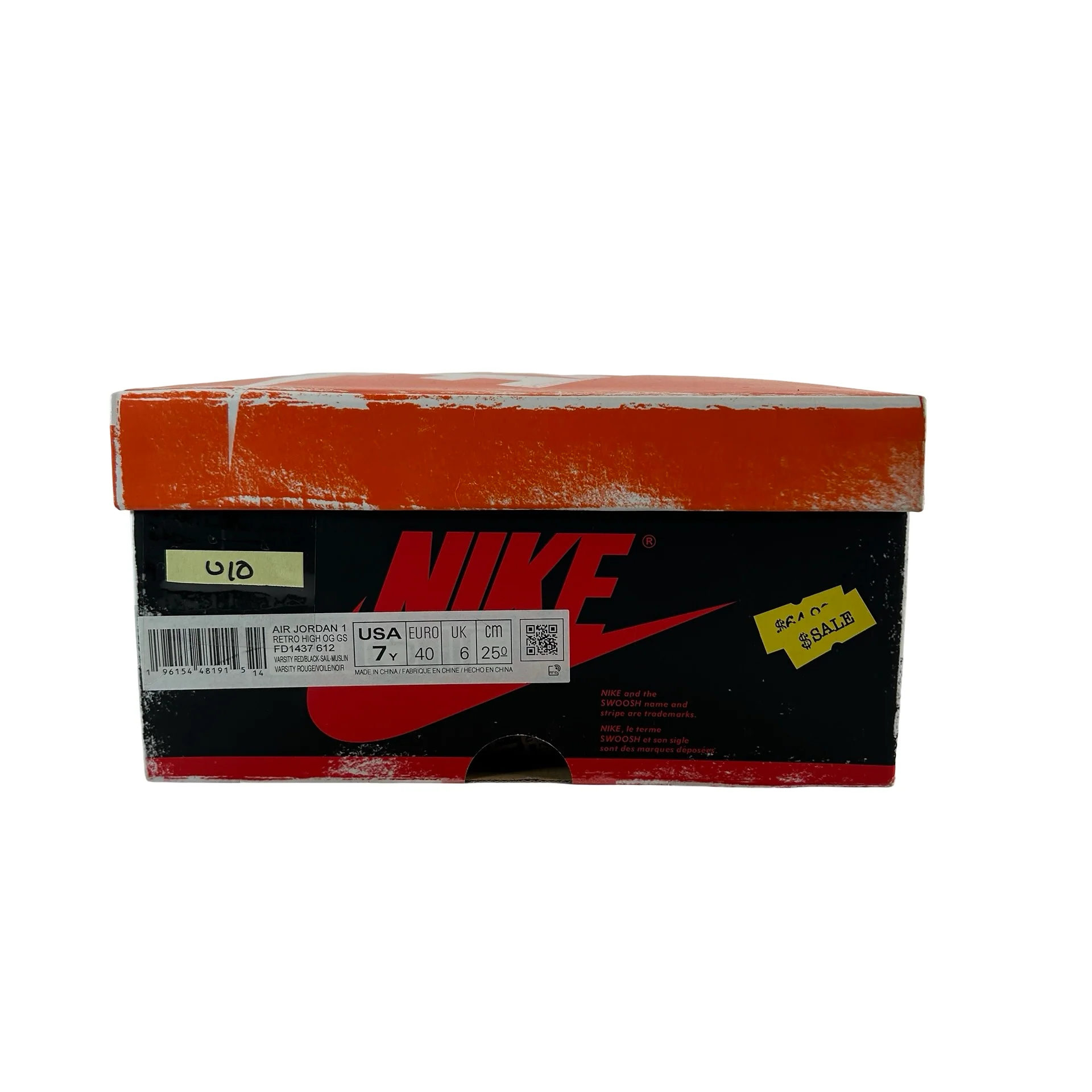 FD1437 612 Jordan 1 Retro High OG Chicago Lost and Found (GS) [USED] - 7 Y (Used10) - Image 7