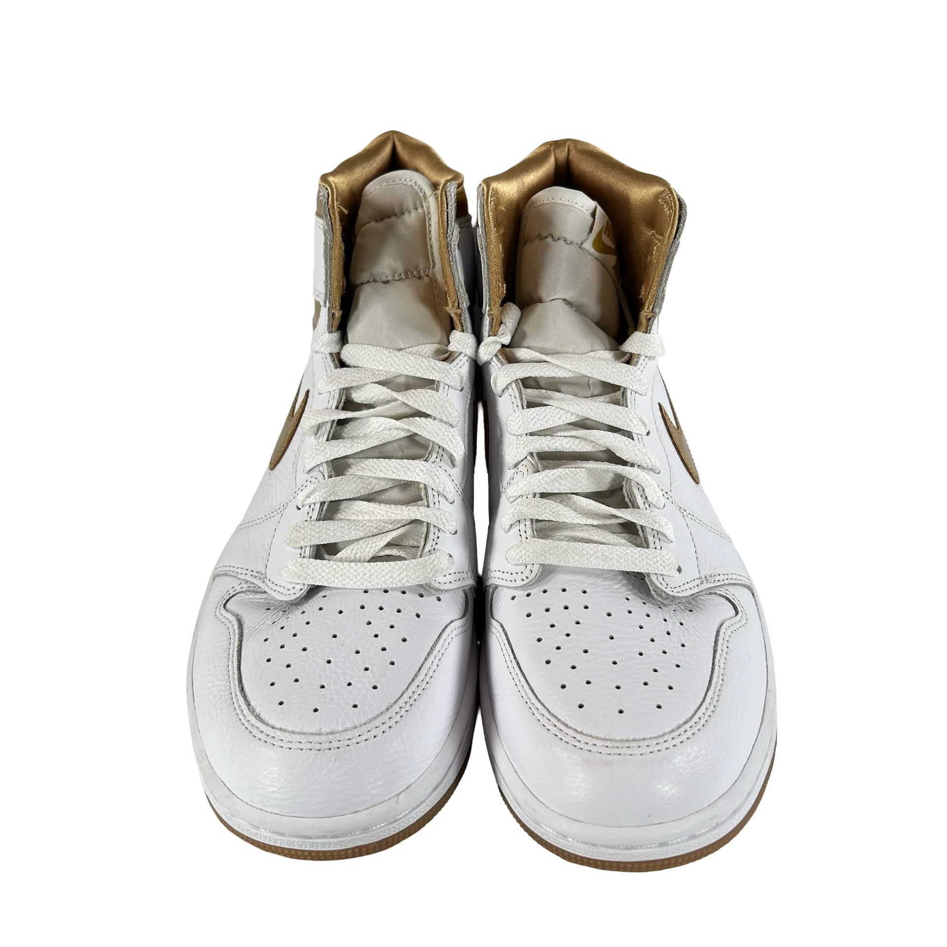FD2596 107 Jordan 1 Retro High OG Metallic Gold (Women's) [USED] - 9.5 W (Used) (No Box) - Image 2