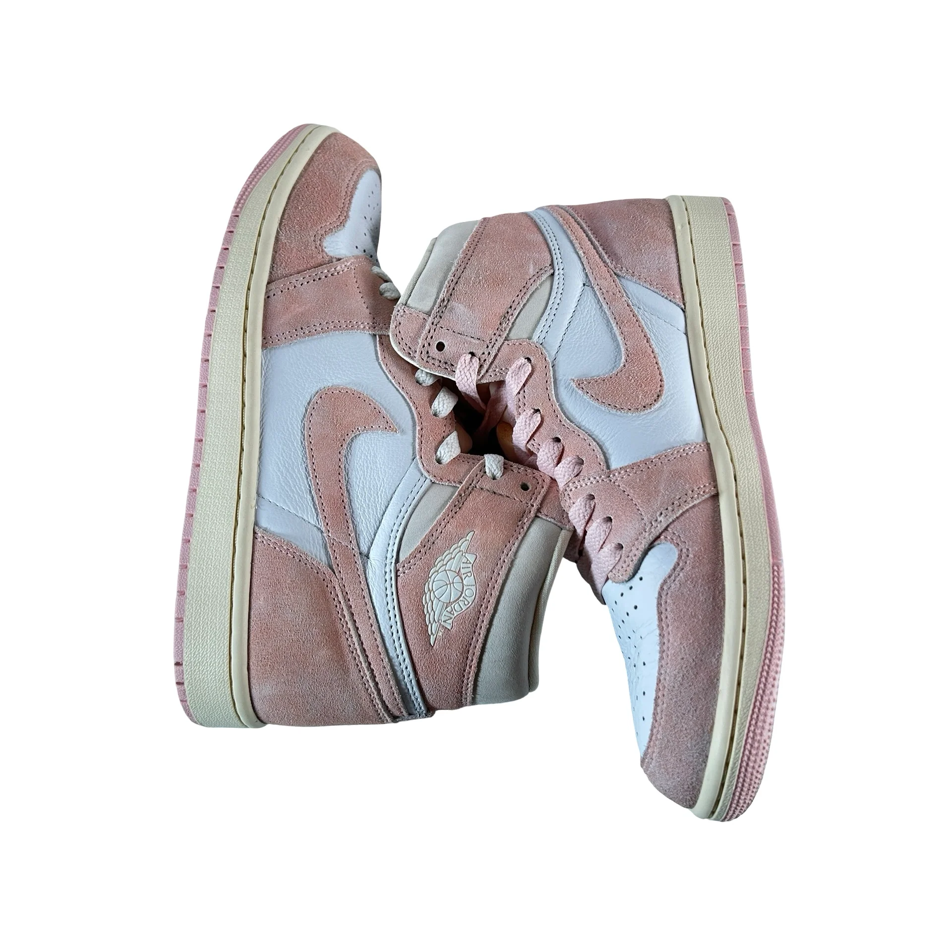 FD2596 600 Jordan 1 Retro High OG Washed Pink (Women's) [USED] - 9 W (Used) - Image 4
