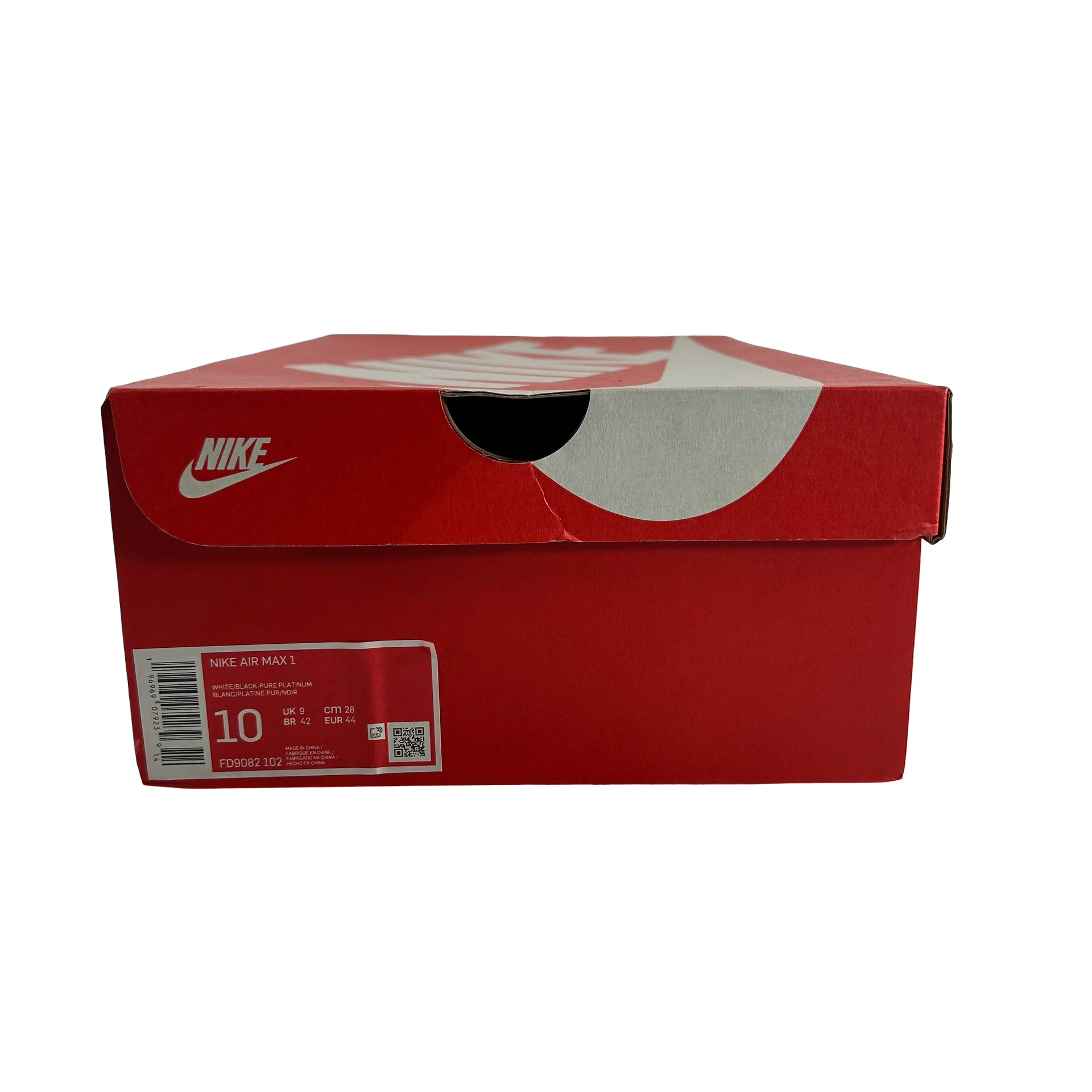 FD9082 102 Nike Air Max 1 White Black Medium Olive [USED] - 10 M (Used) - Image 7