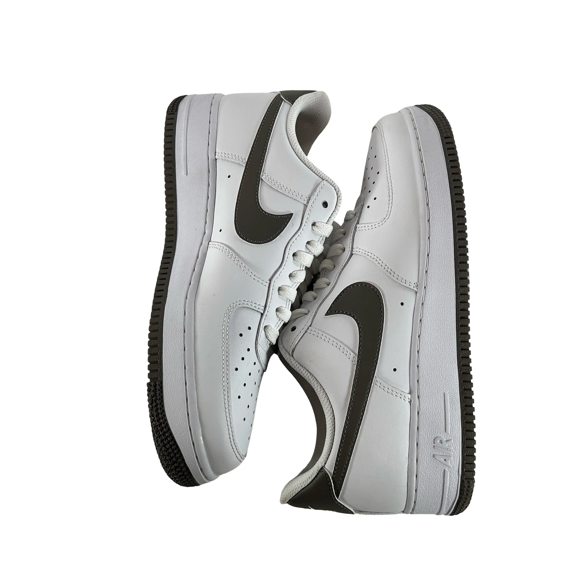 FJ4146 118 Nike Air Force 1 Low '07 White Cave Stone [USED] - 8.5 M (Used) (No Box) - Image 4