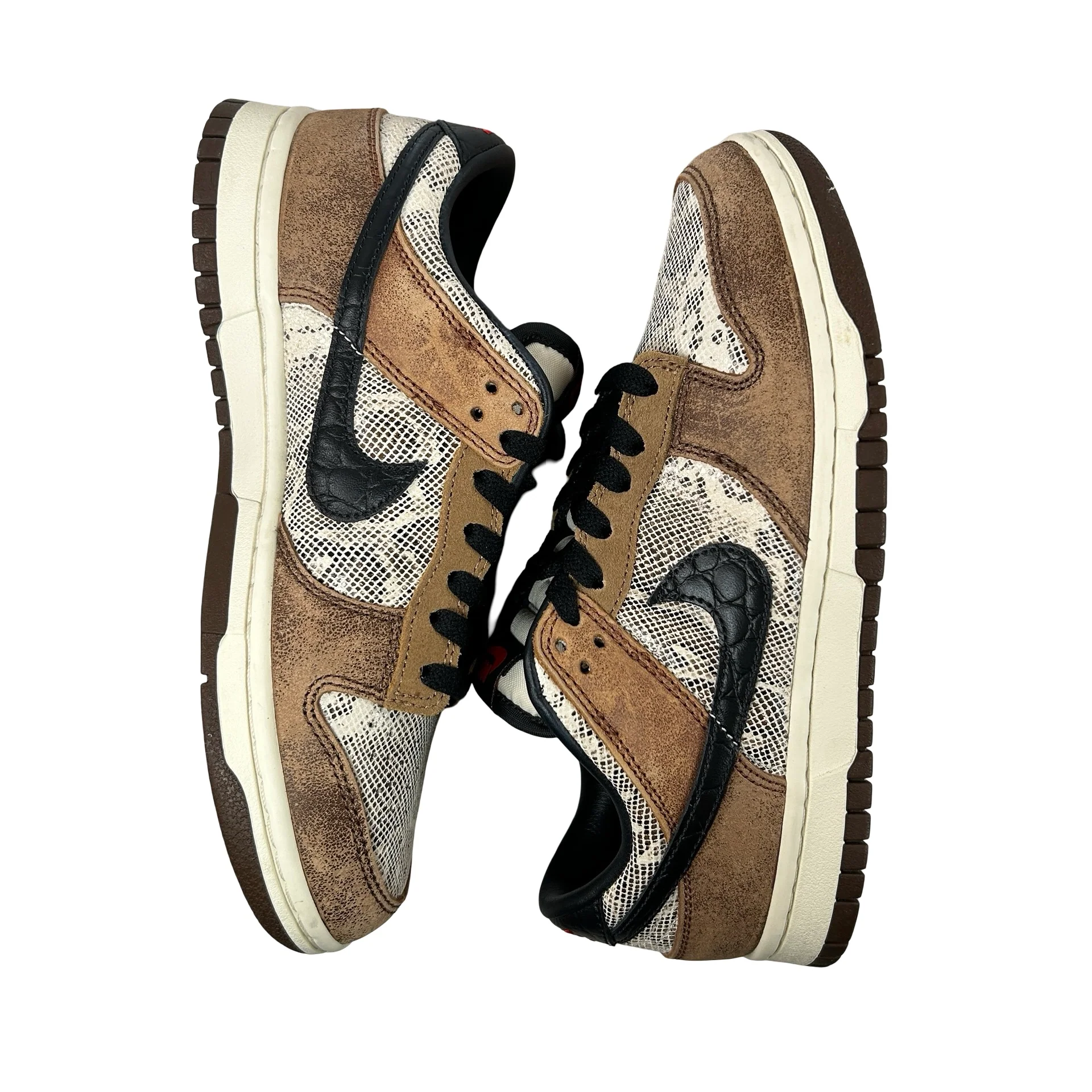FJ5434 120 Nike Dunk Low Premium CO.JP Brown Snakeskin [USED] - 5 M (Used) (No Box) - Image 5