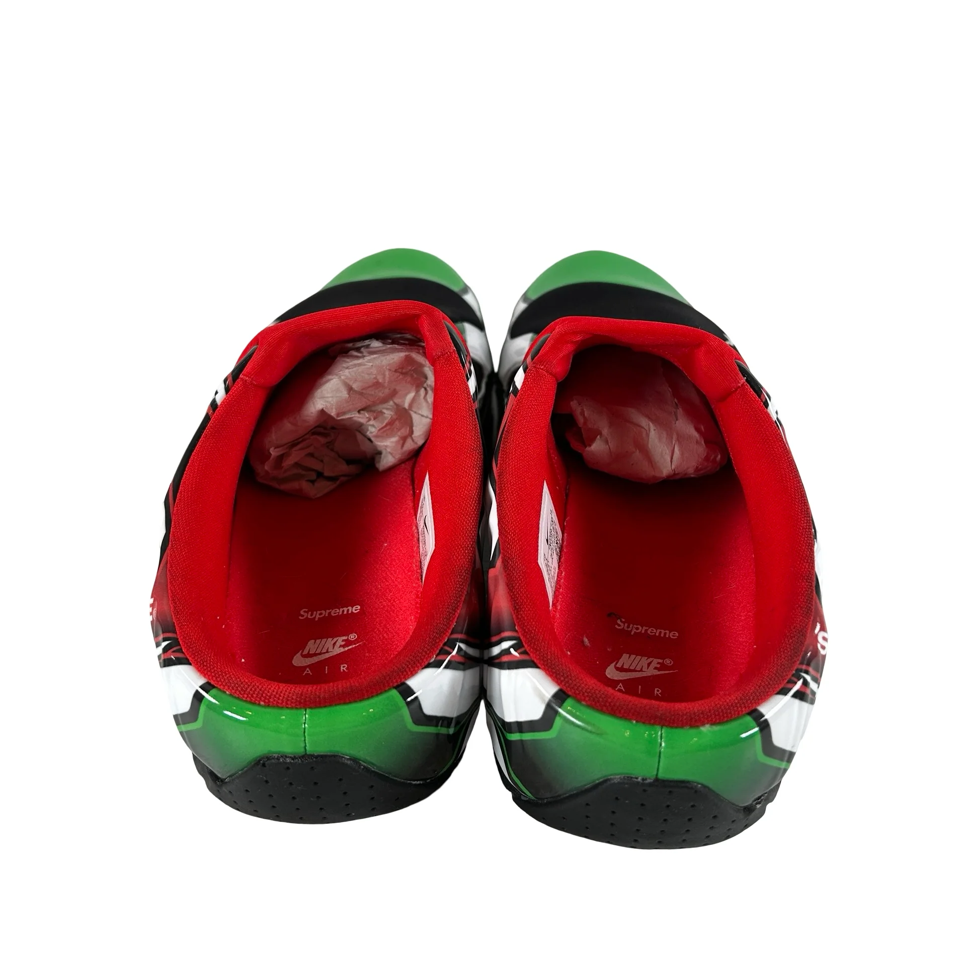 FN0289 100 Nike Clogposite Supreme White Gym Red Green [USED] - 9.5 M (Used) - Image 3