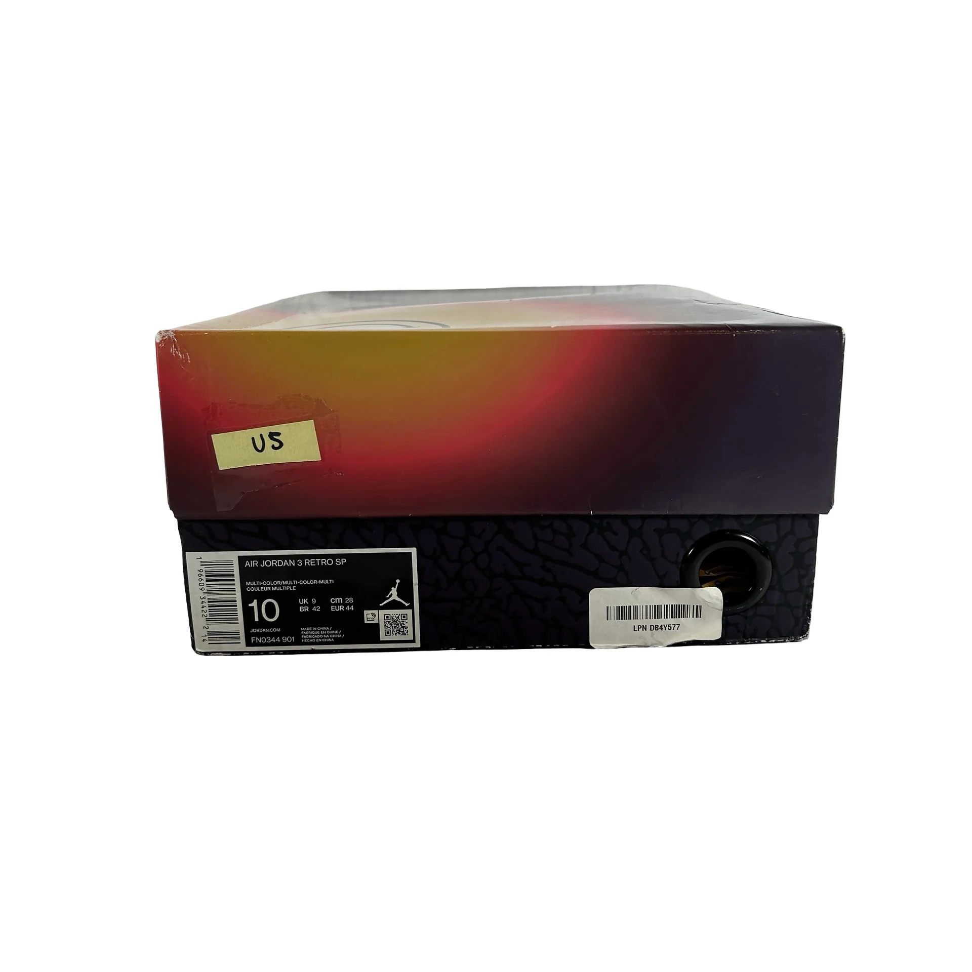 FN0344 901 Jordan 3 Retro SP J Balvin Medellin [USED] - 10 M (Used5) - Image 7