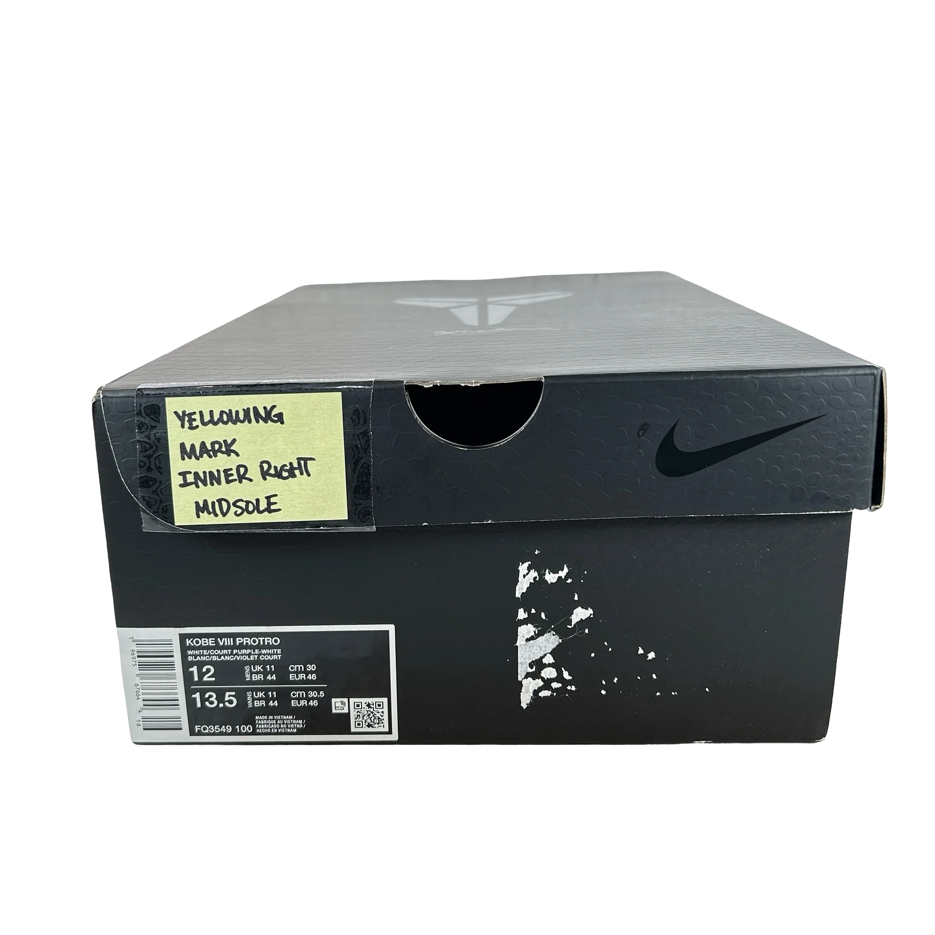 FQ3549 100 Nike Kobe 8 Protro Court Purple - 12 M (Yellowing Inner Right Midsole) - Image 7